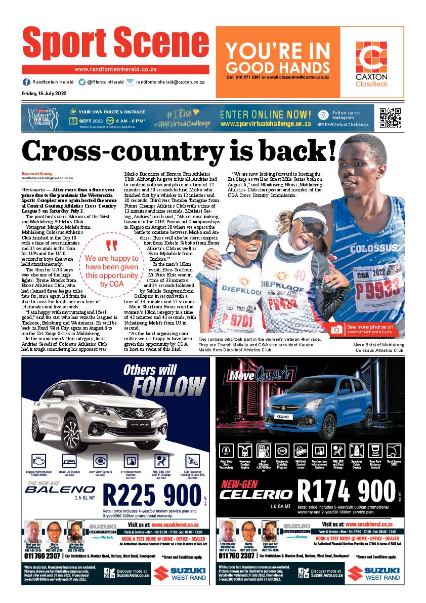Randfontein Herald 15 July 2022 page 8