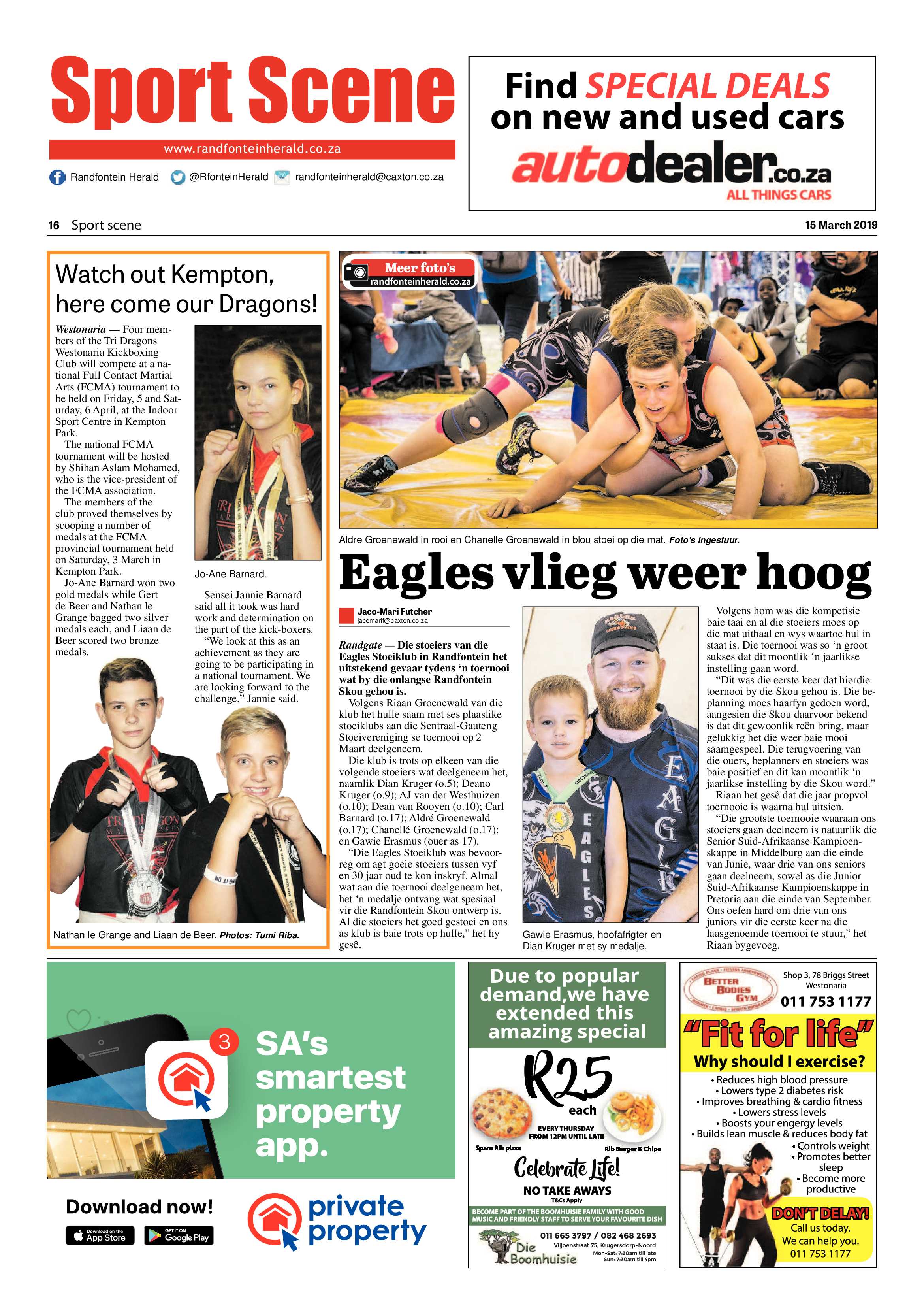 Randfontein Herald 15 March 2019 page 16
