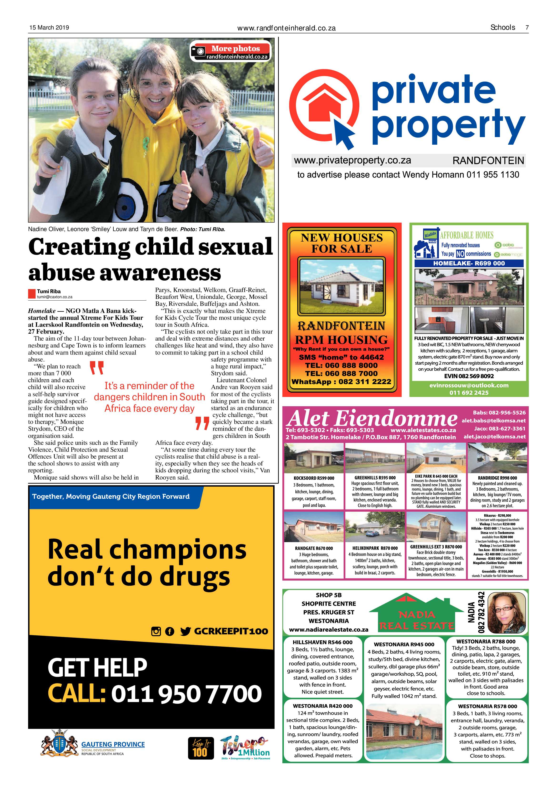 Randfontein Herald 15 March 2019 page 7