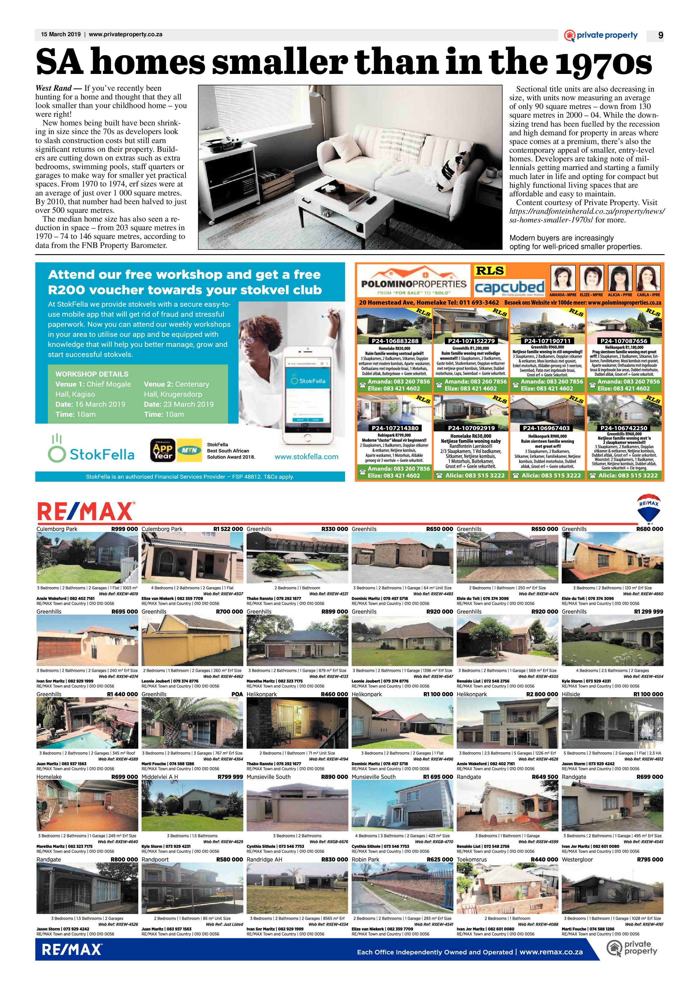 Randfontein Herald 15 March 2019 page 9