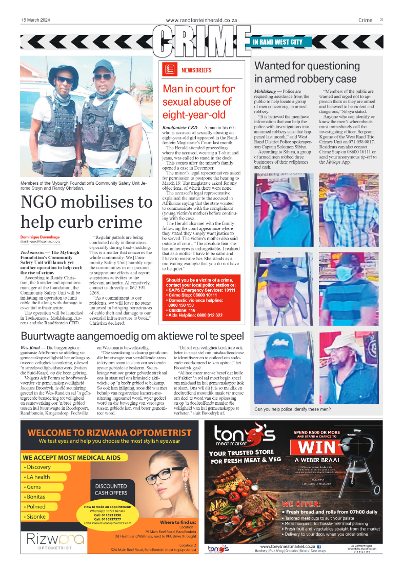Randfontein Herald 15 March 2024 page 3