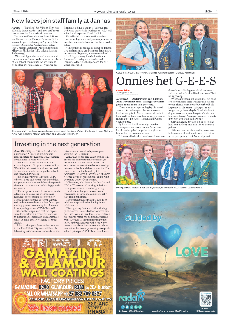 Randfontein Herald 15 March 2024 page 5