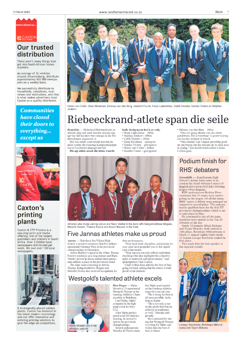Randfontein Herald 15 March 2024 page 7