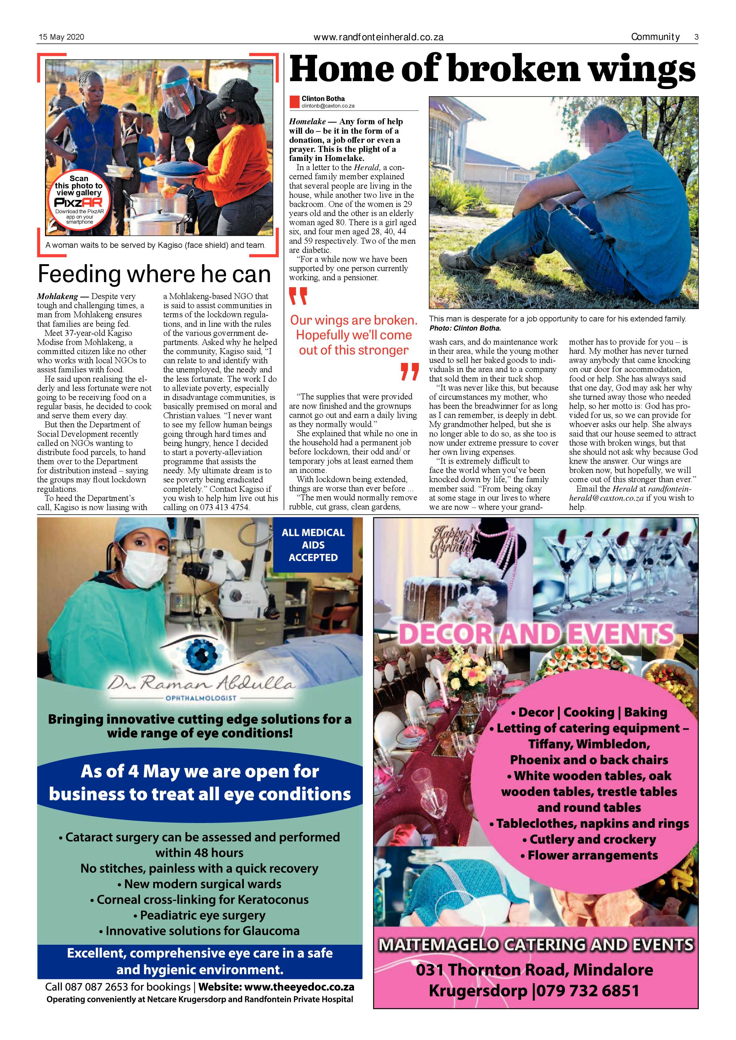 Randfontein Herald 15 May 2020 page 3
