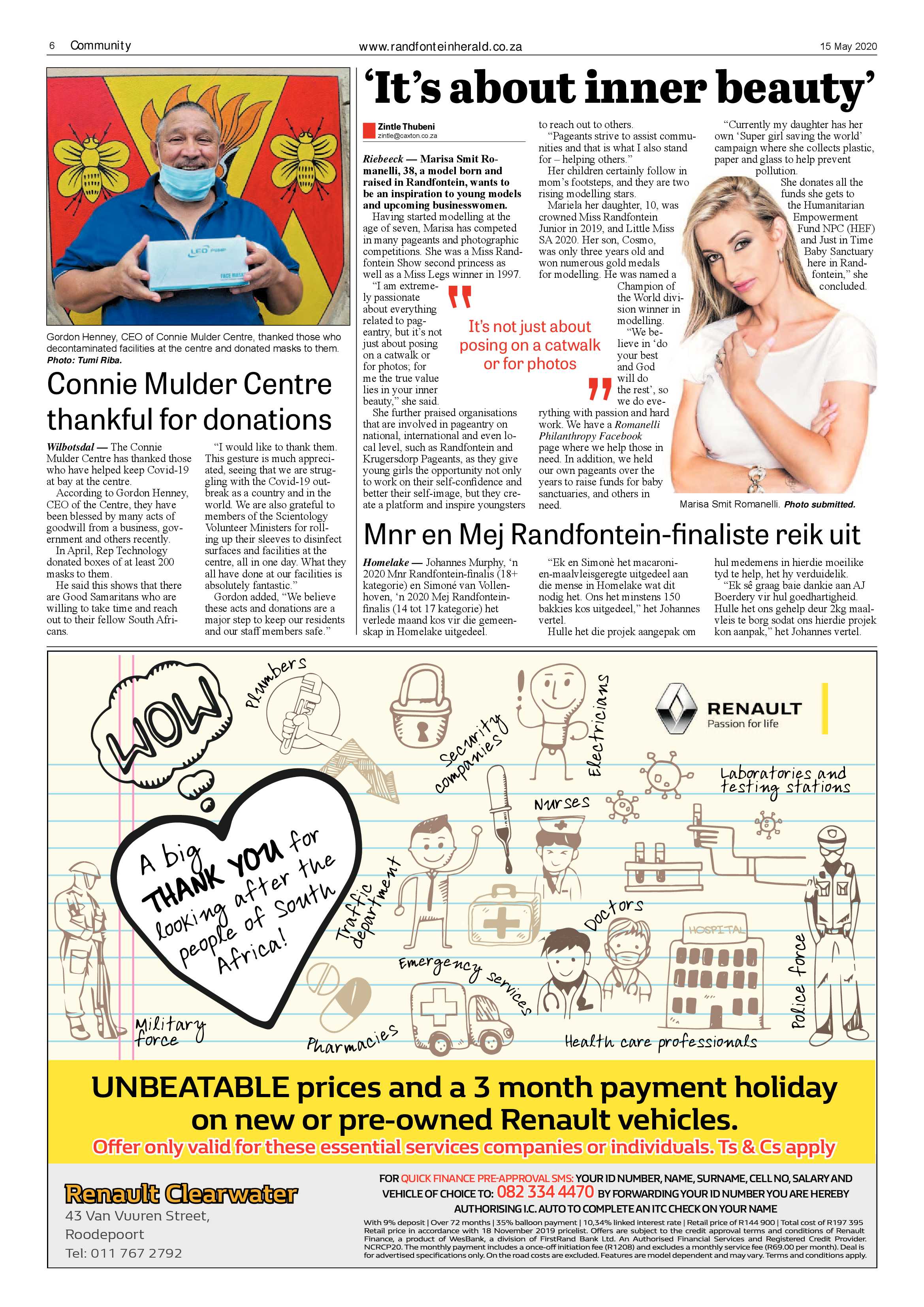 Randfontein Herald 15 May 2020 page 6