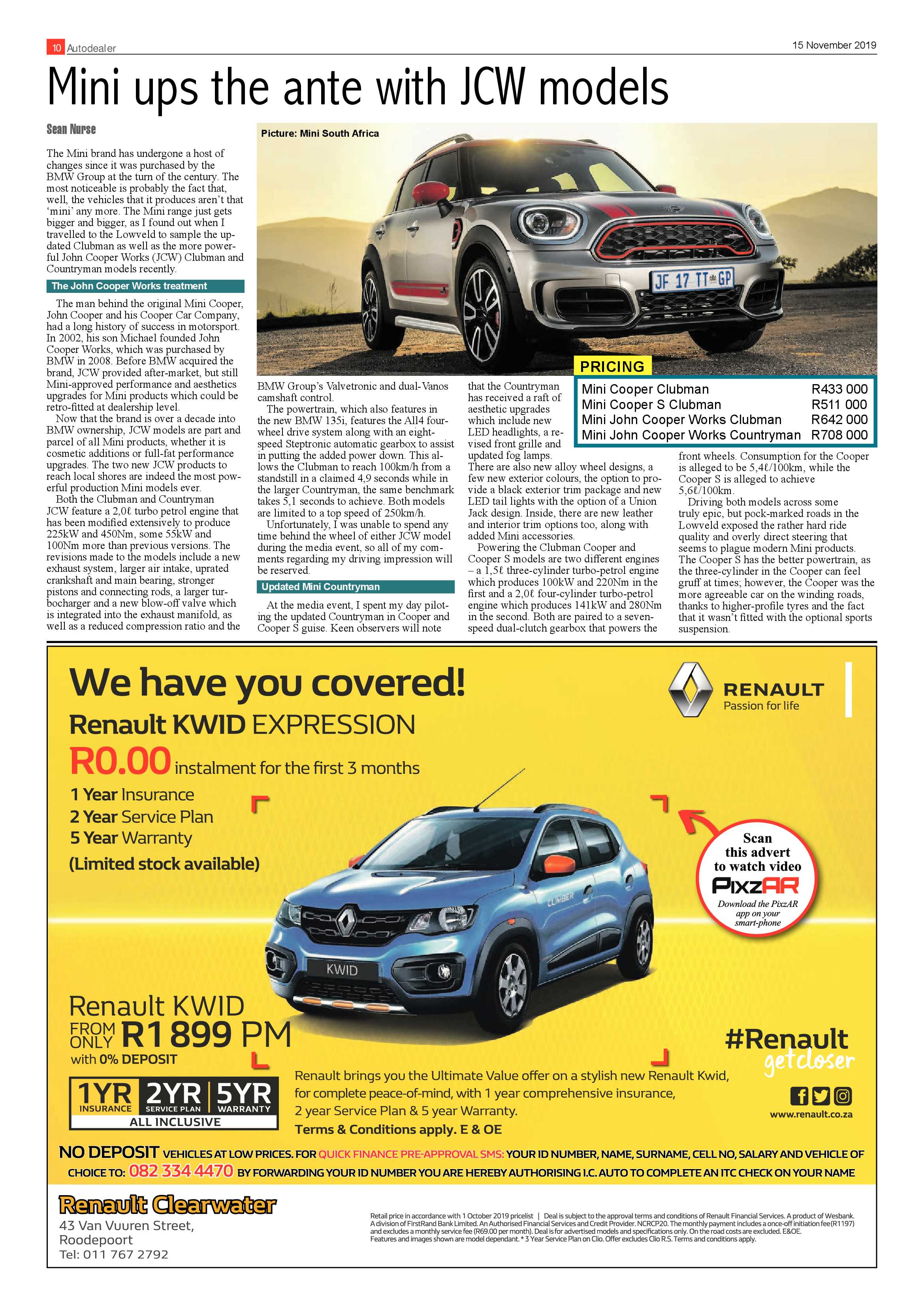Randfontein Herald 15 November 2019 page 10