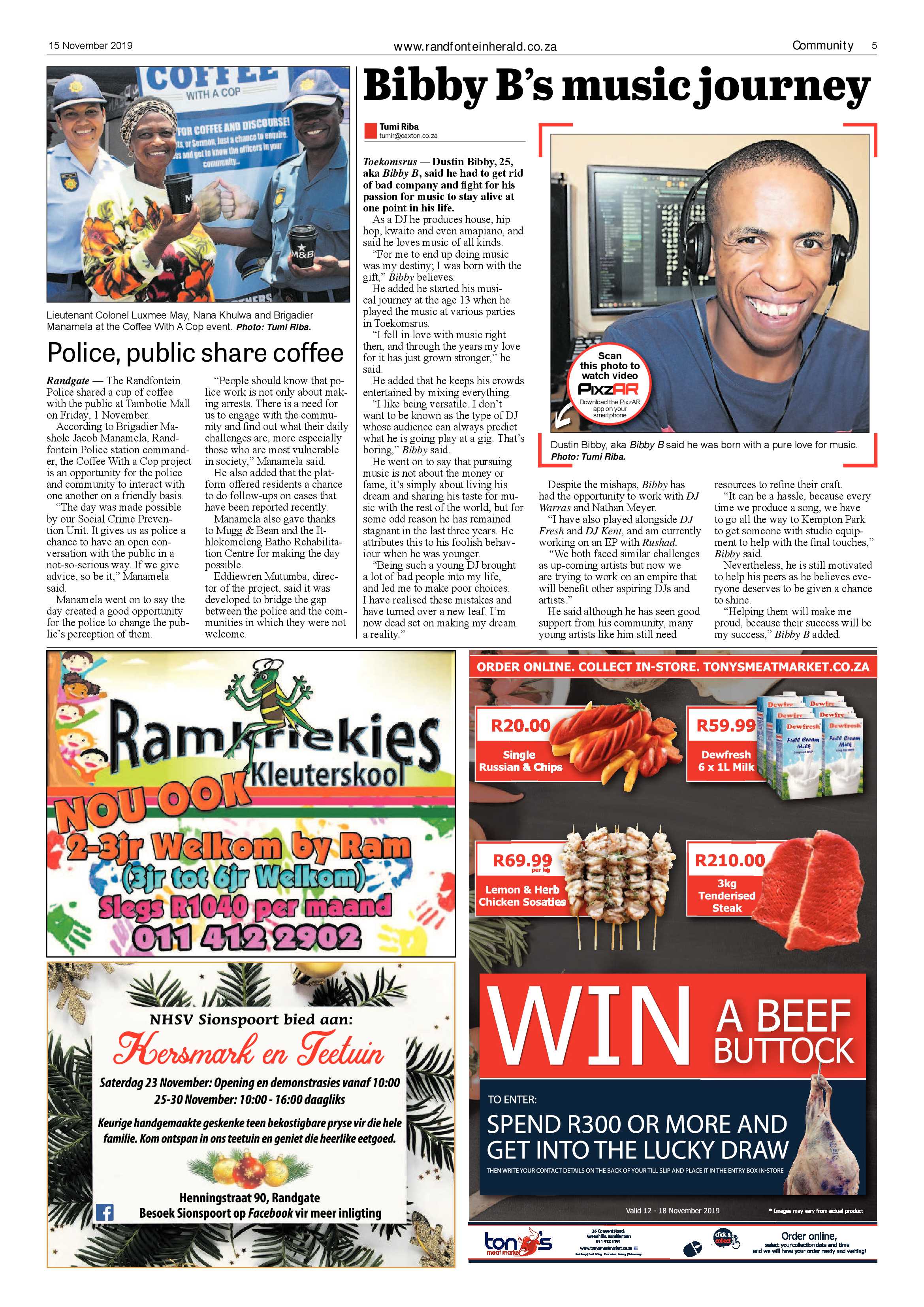 Randfontein Herald 15 November 2019 page 5