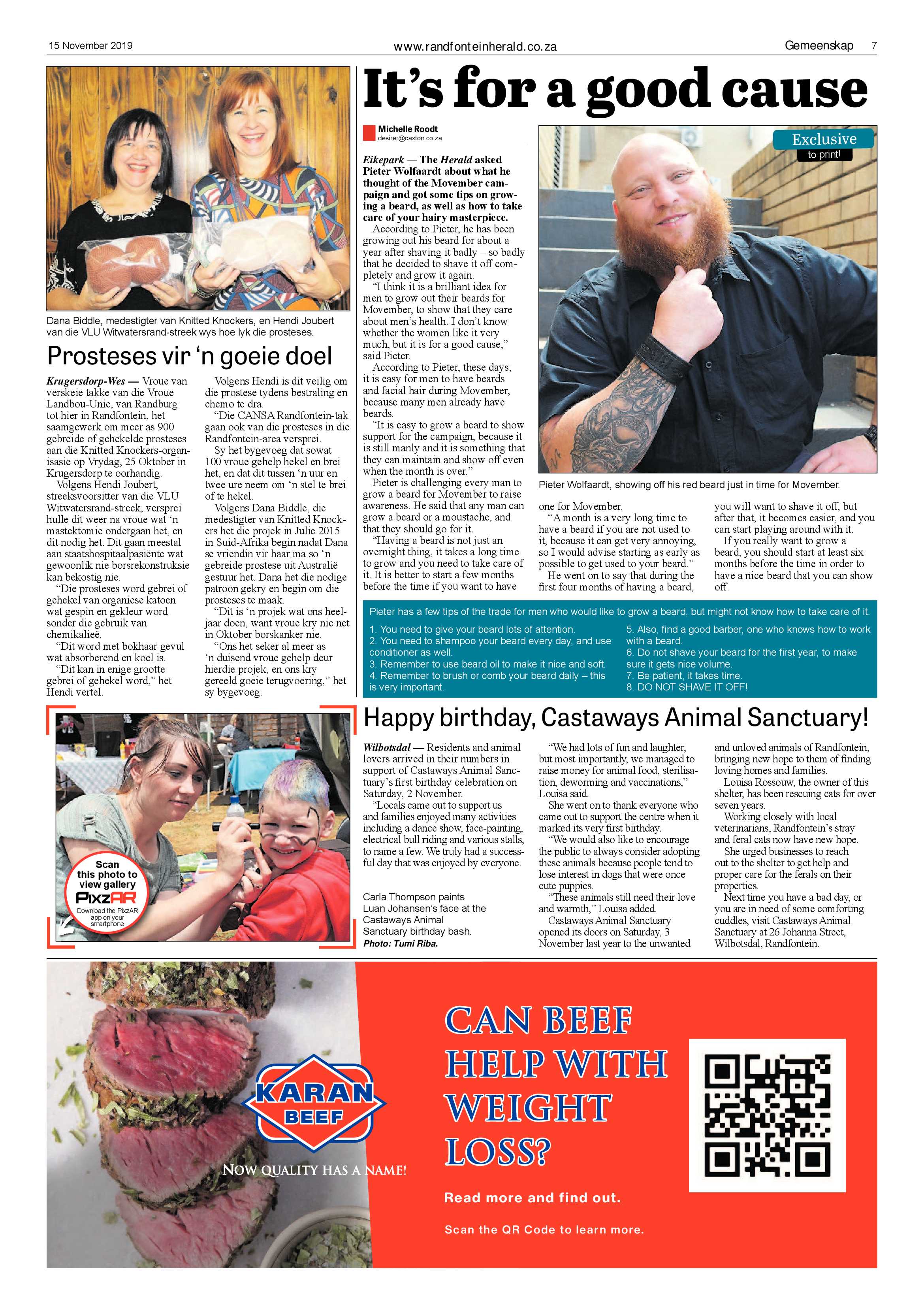 Randfontein Herald 15 November 2019 page 7