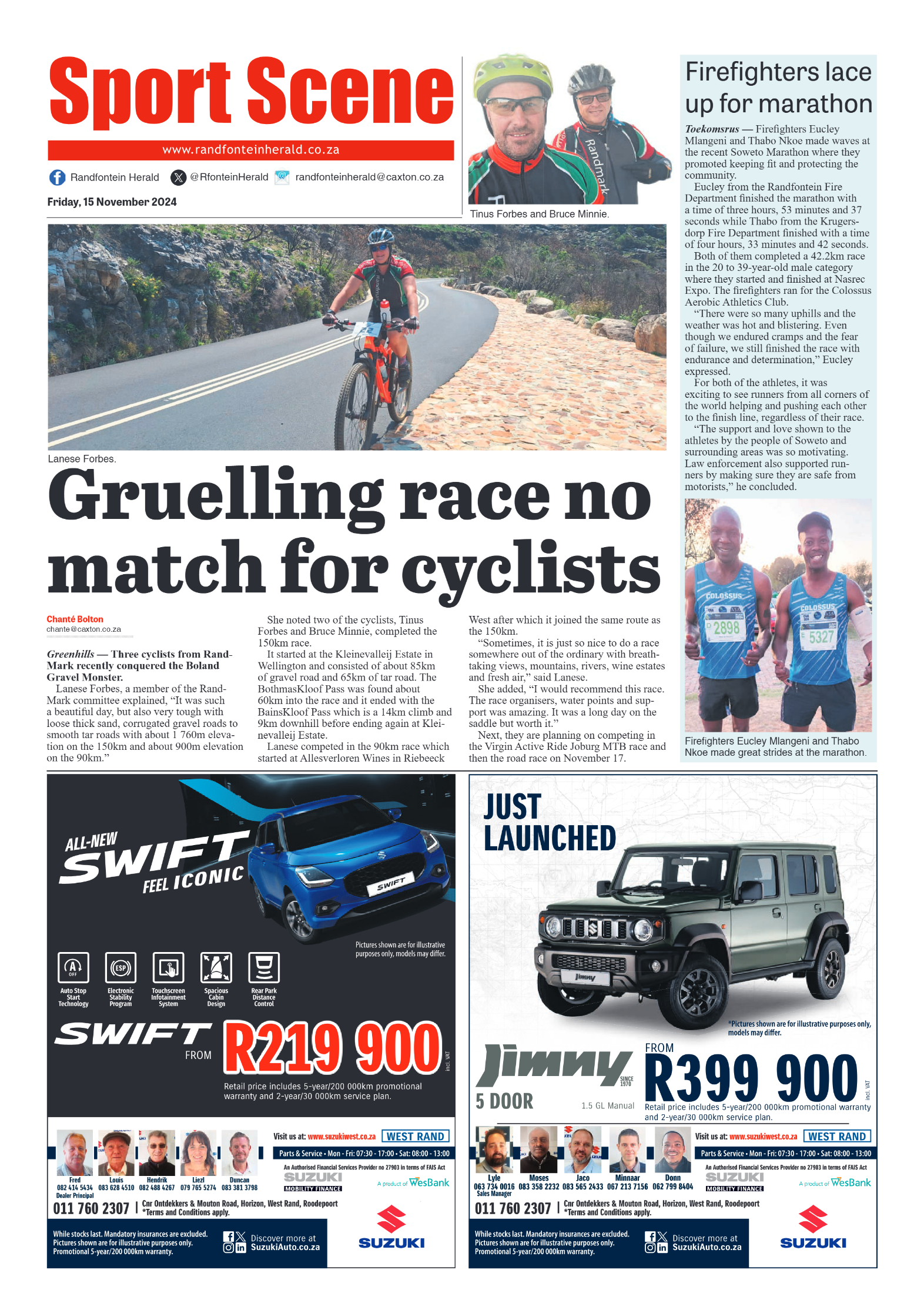 Randfontein Herald 15 November 2024 page 8