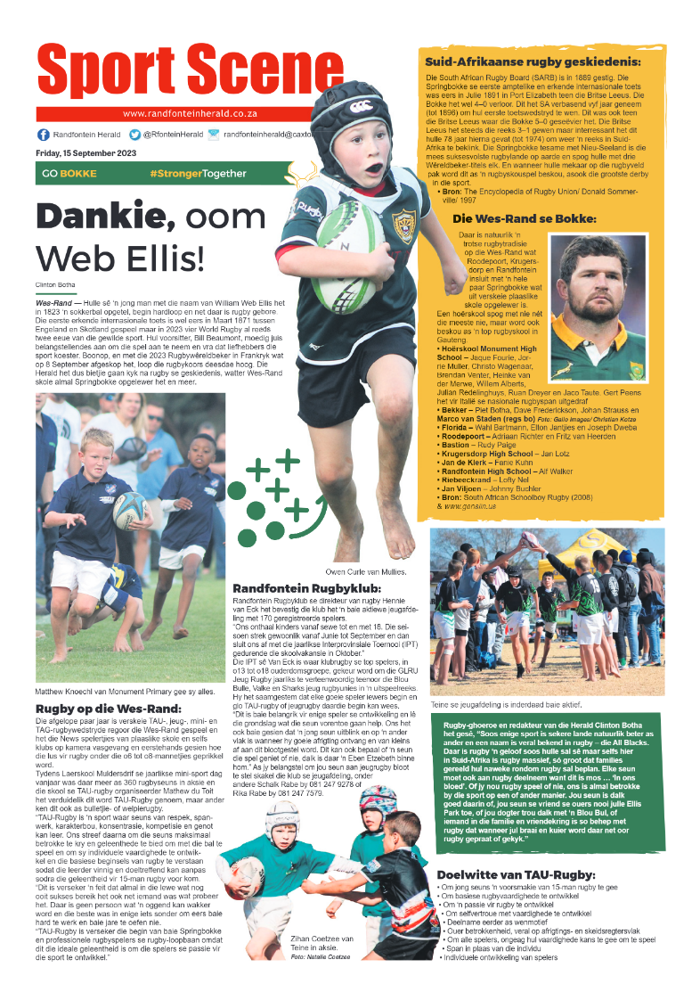 Randfontein Herald 15 September 2023 page 8