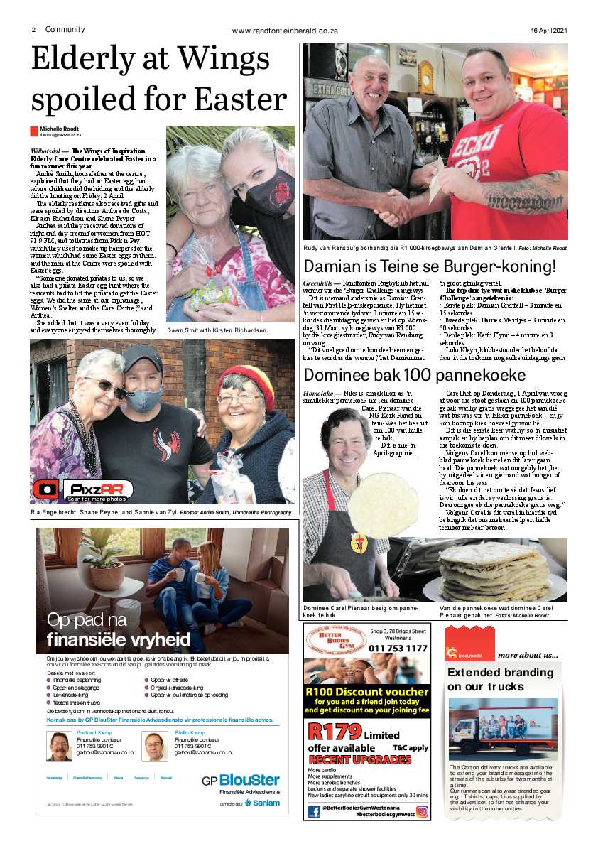Randfontein Herald 16 April 2021 page 2