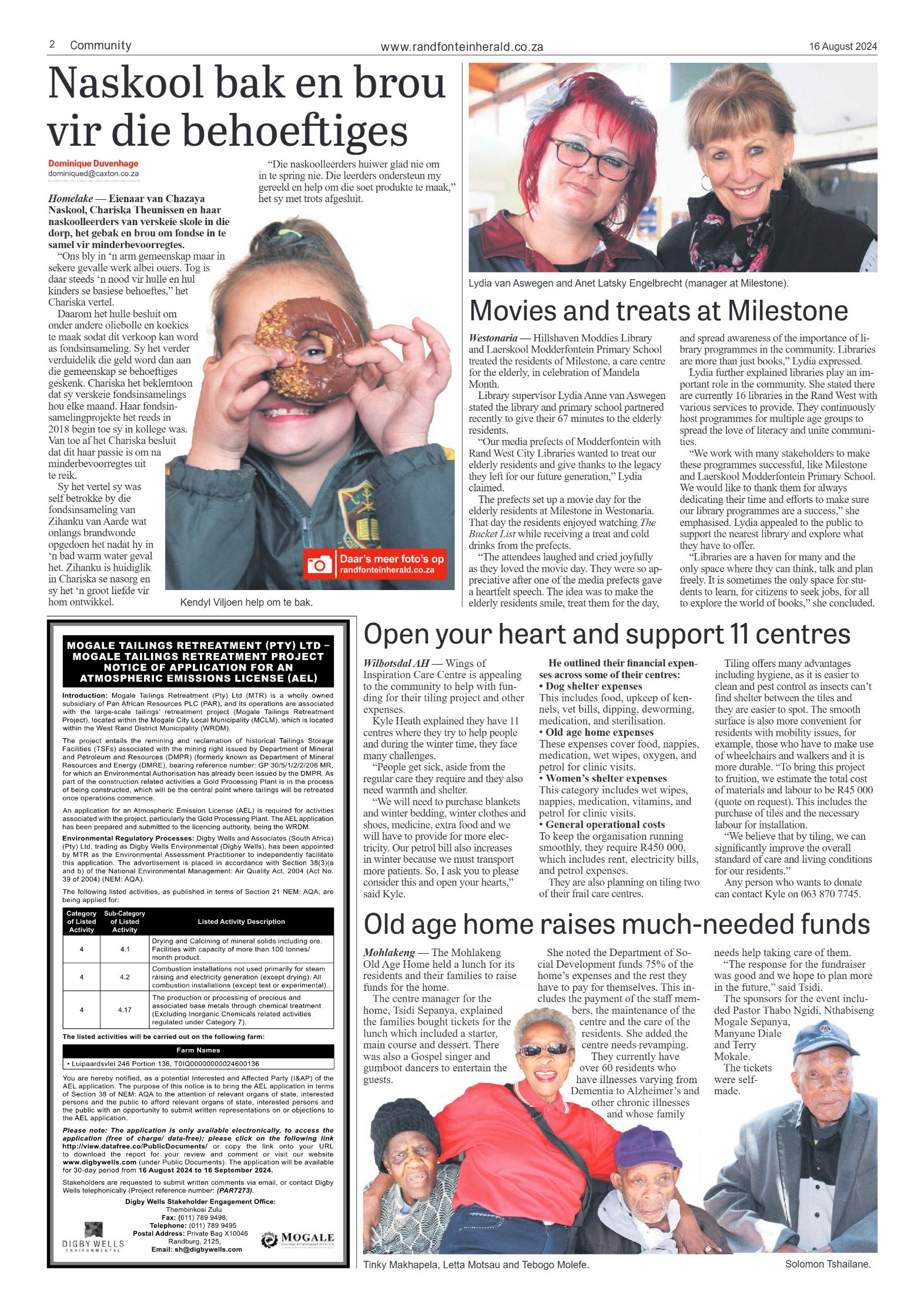 Randfontein Herald 16 August 2024 page 2