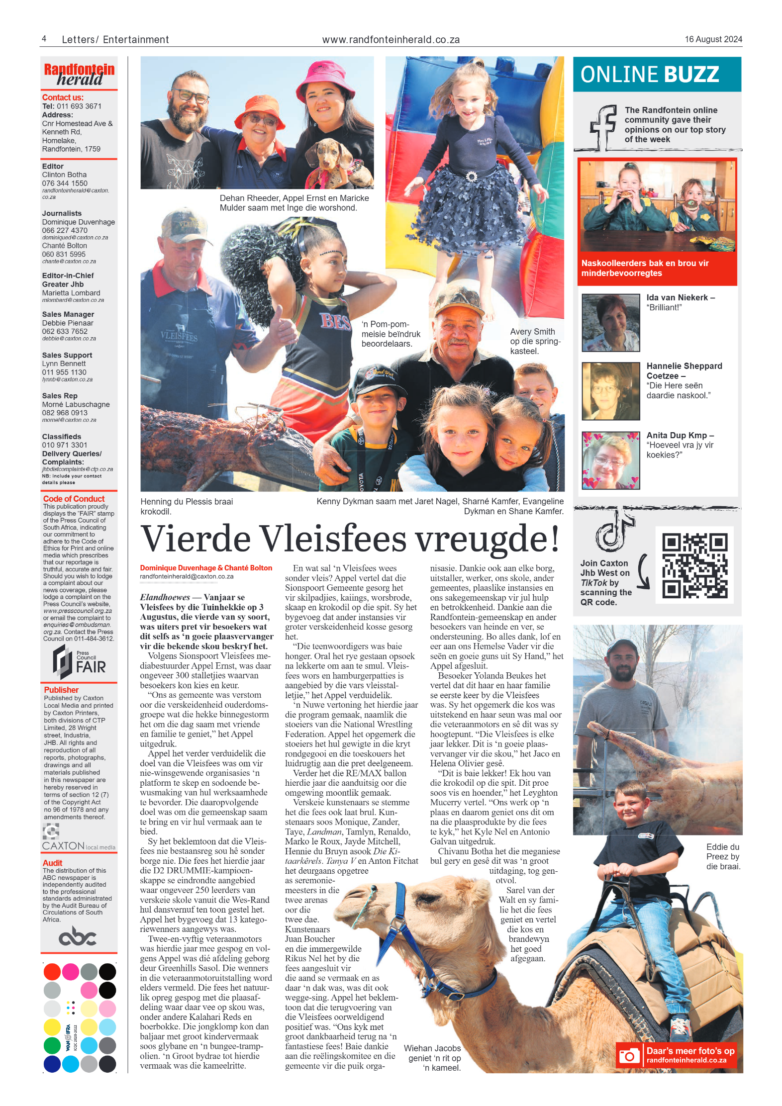 Randfontein Herald 16 August 2024 page 4