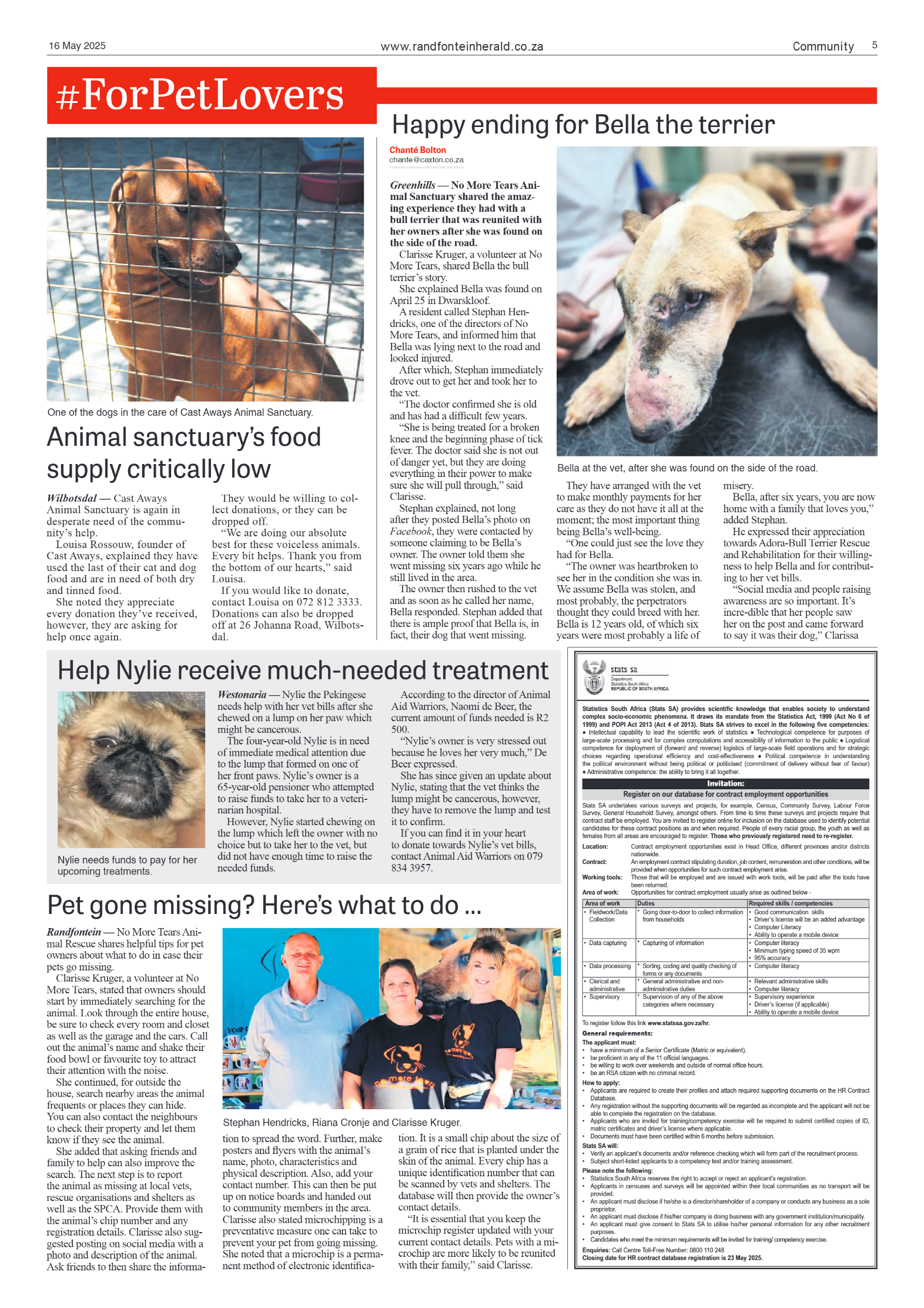 Randfontein Herald 16 May 2025 page 5