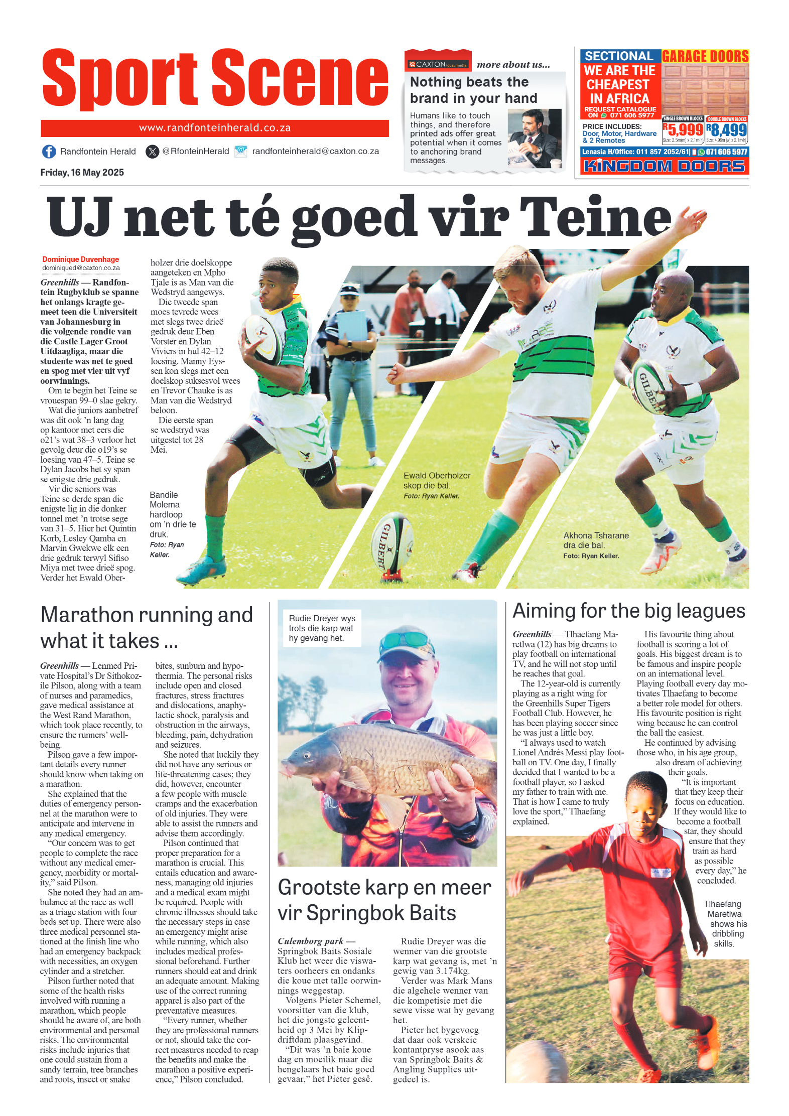 Randfontein Herald 16 May 2025 page 8