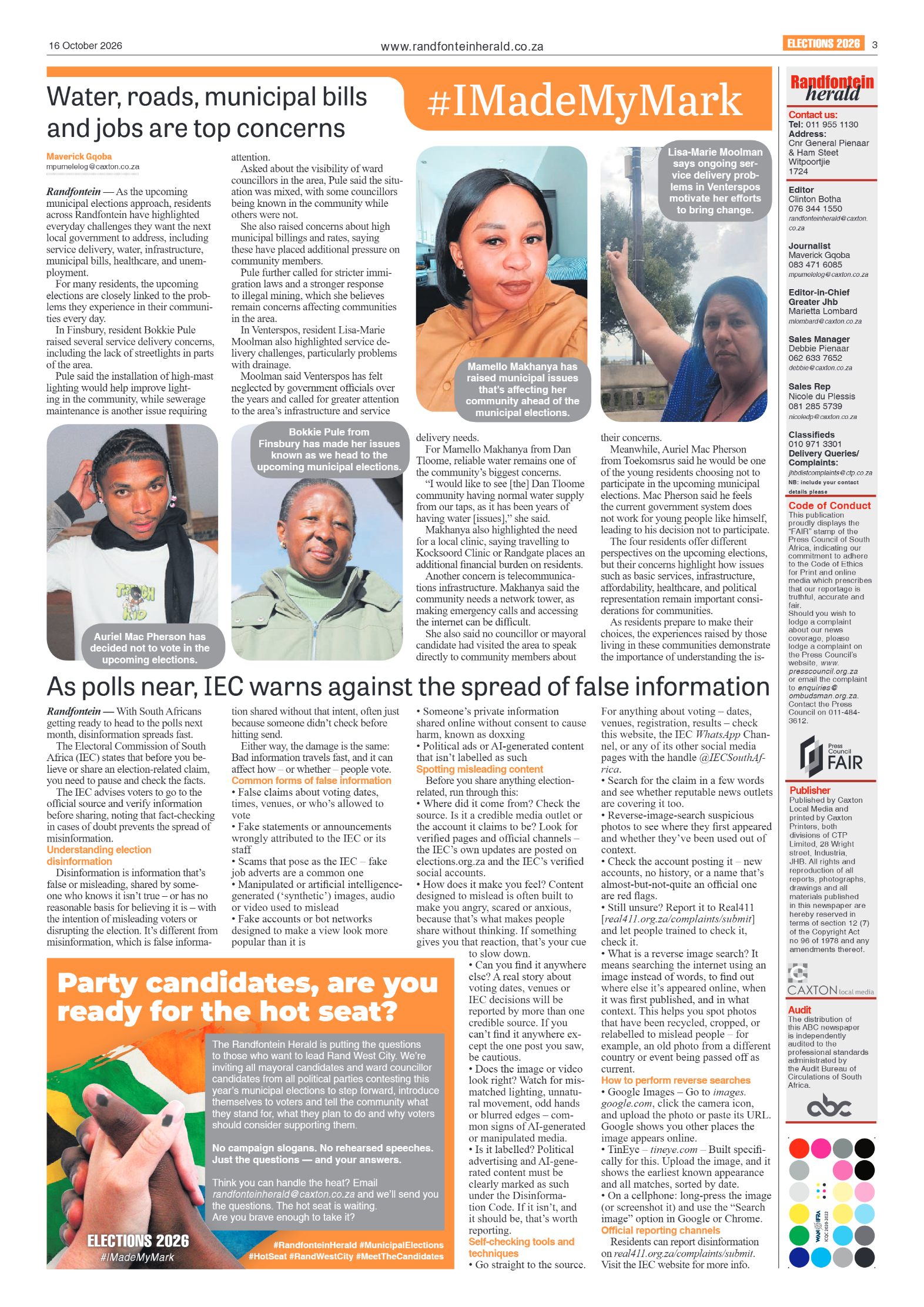 Randfontein Herald 16 October 2026 page 3