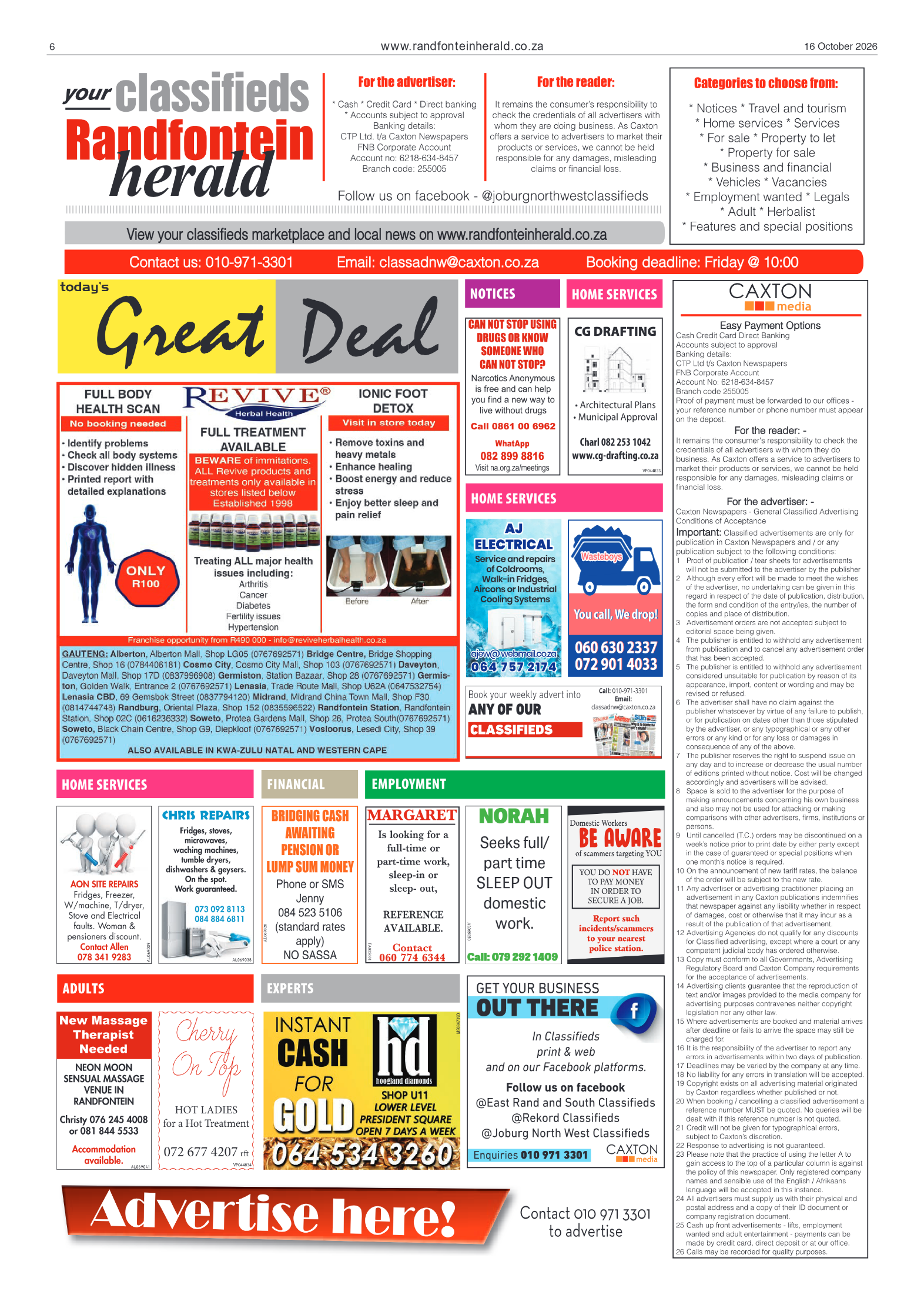 Randfontein Herald 16 October 2026 page 6