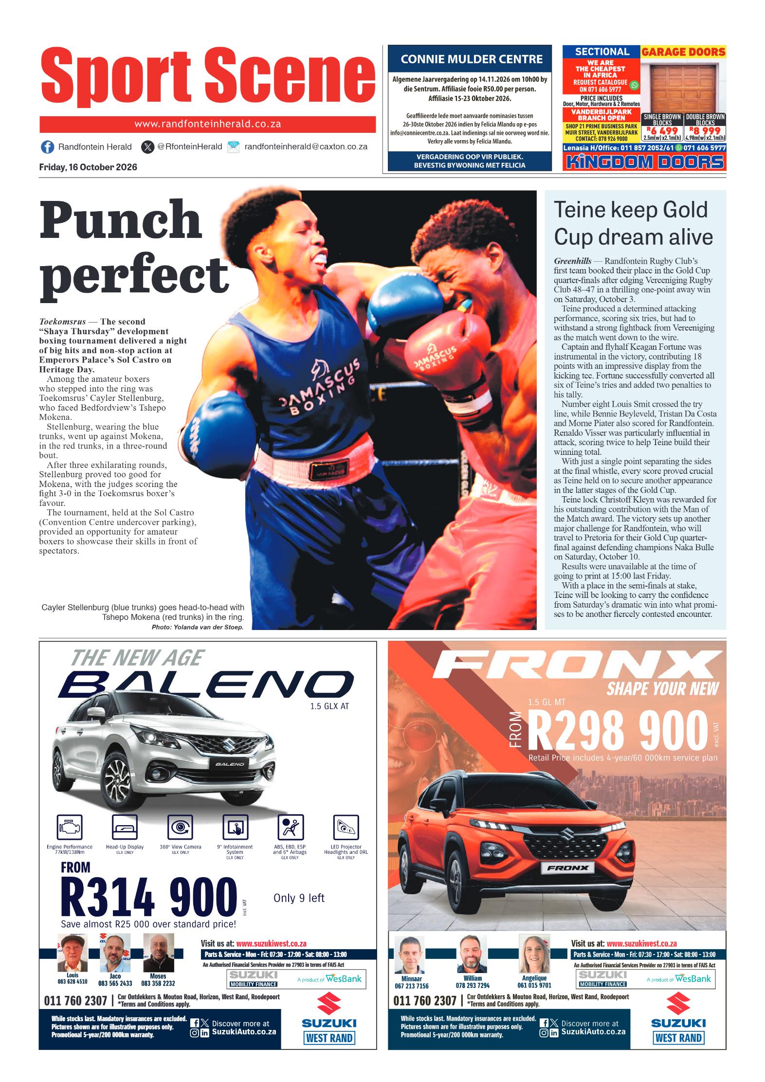Randfontein Herald 16 October 2026 page 8