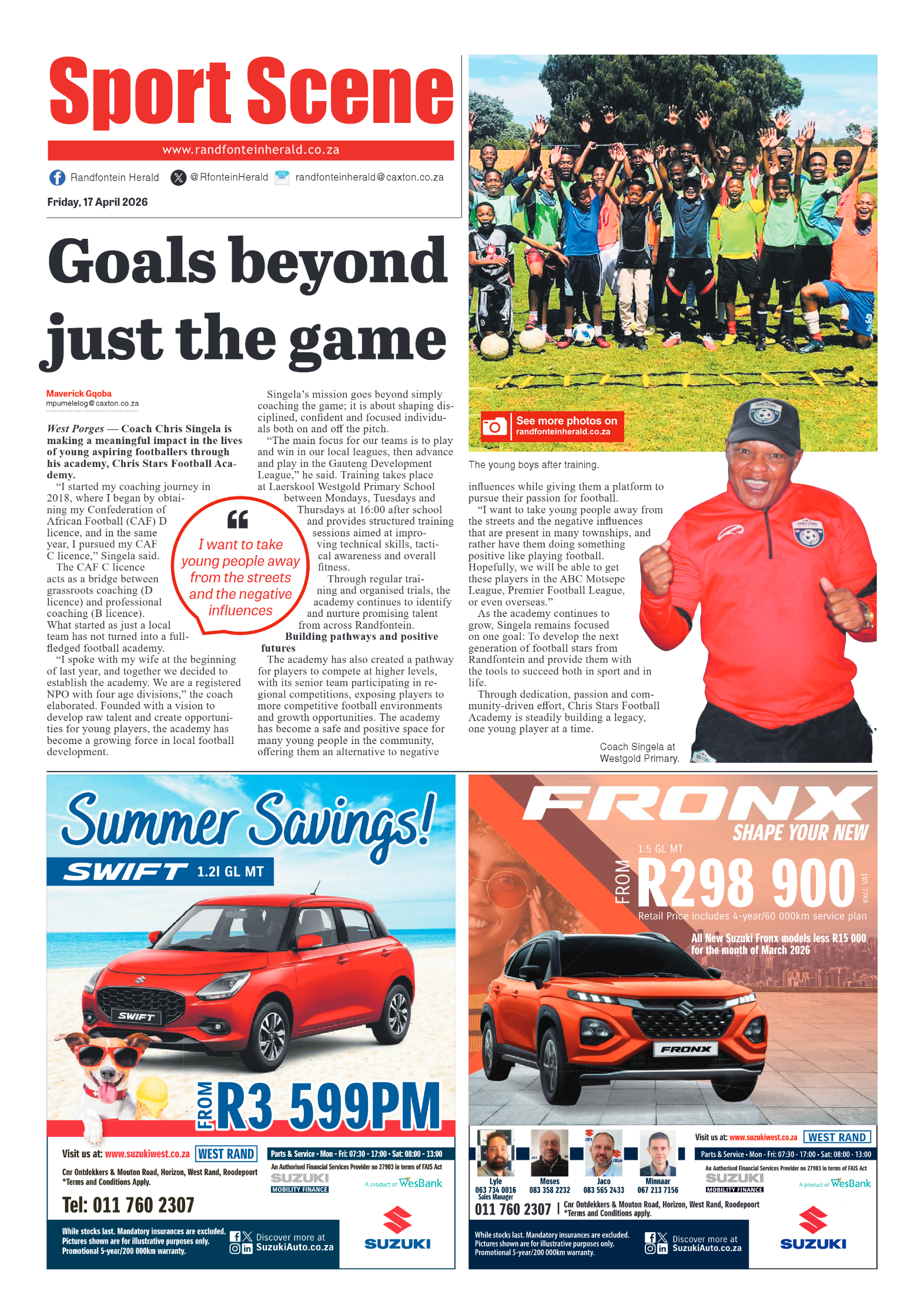 Randfontein Herald 17 April 2026 page 8