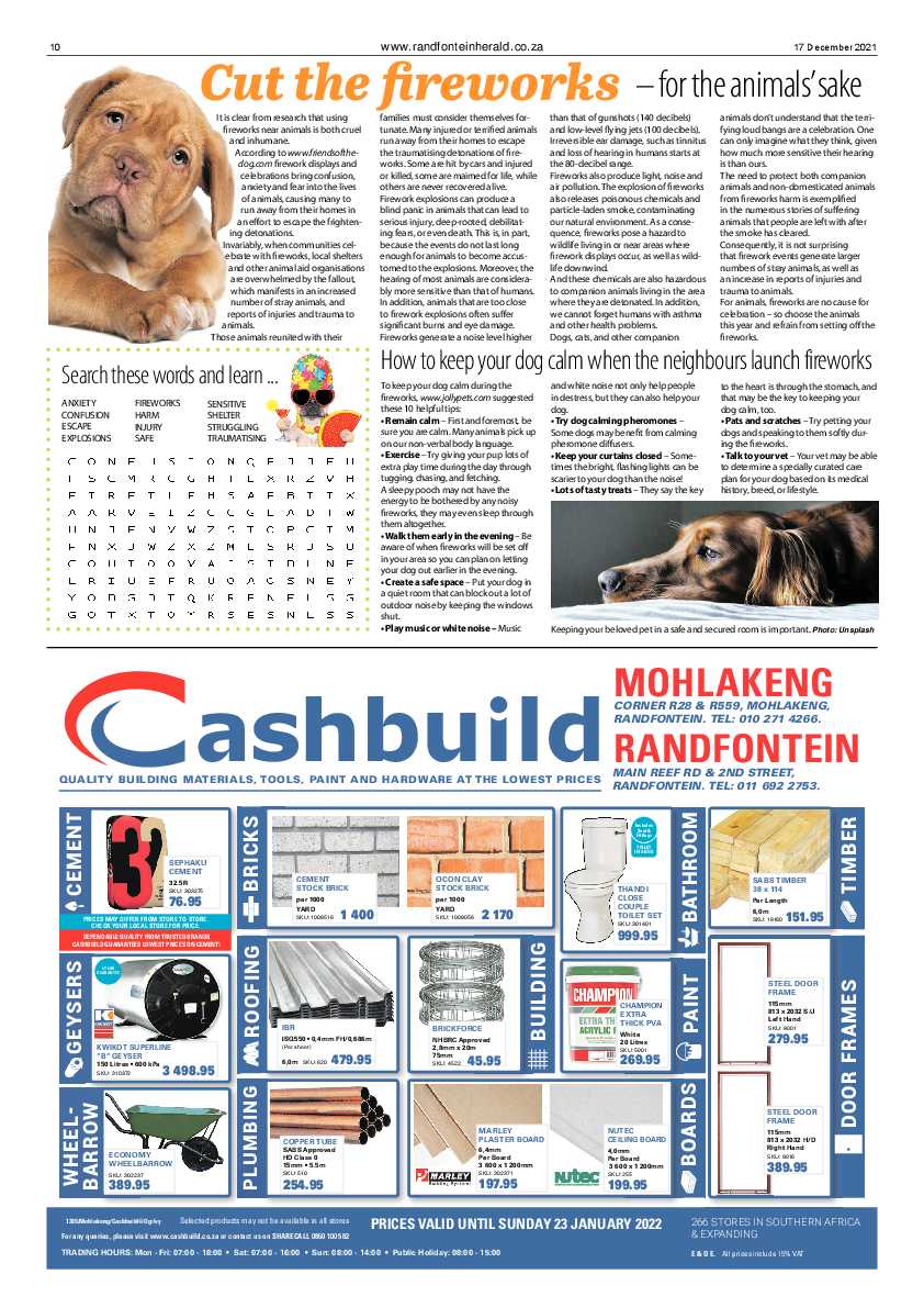 Randfontein Herald 17 December 2021 page 10