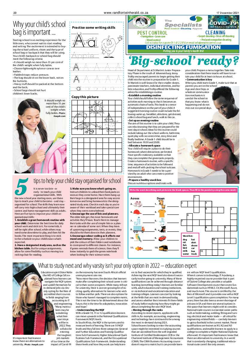 Randfontein Herald 17 December 2021 page 20