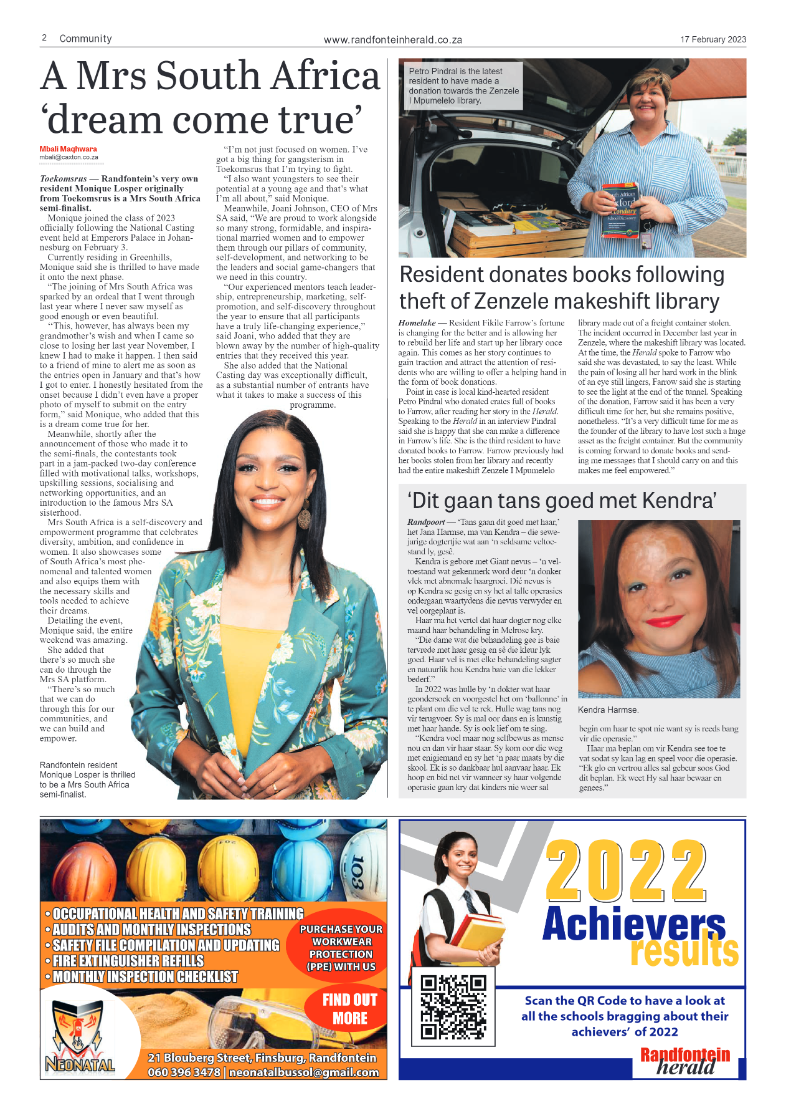 Randfontein Herald 17 February 2023 page 2