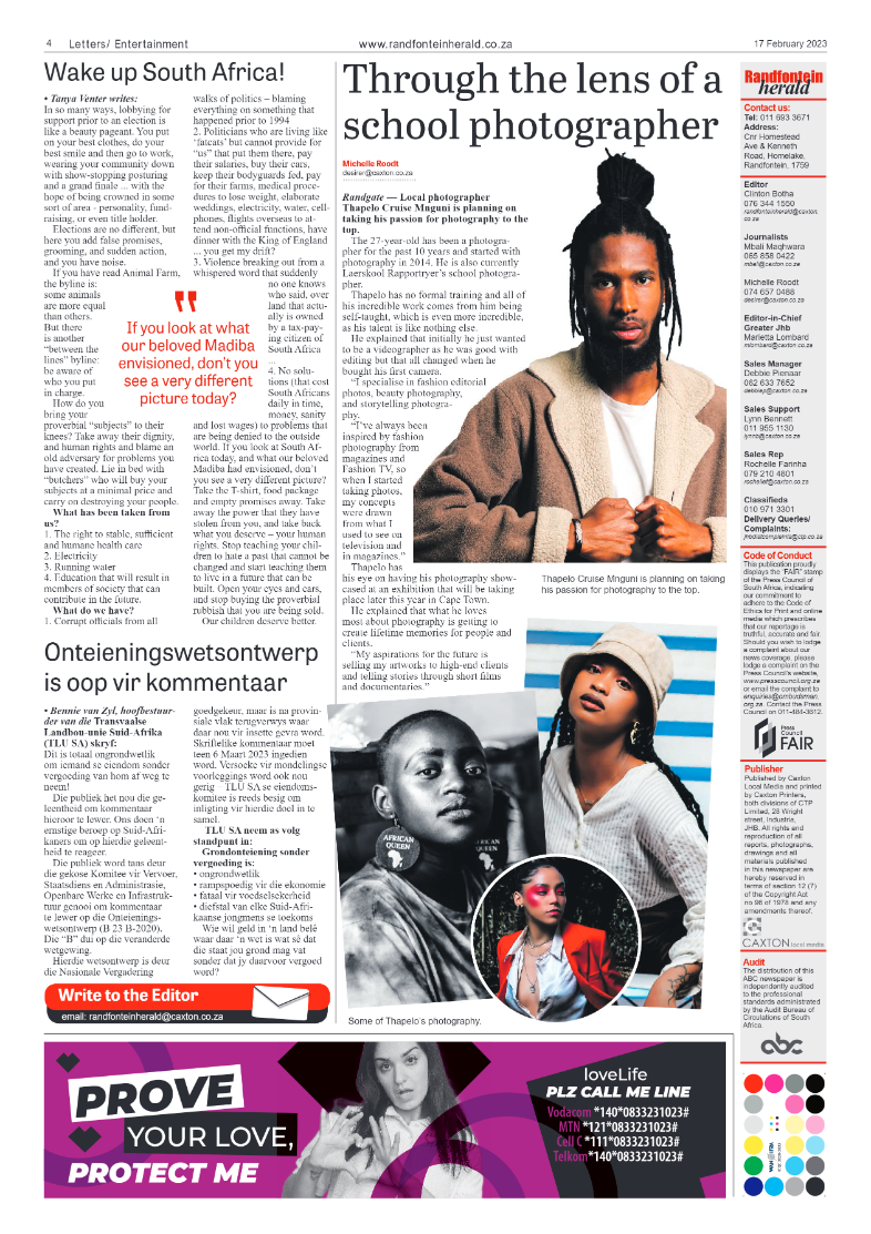 Randfontein Herald 17 February 2023 page 4