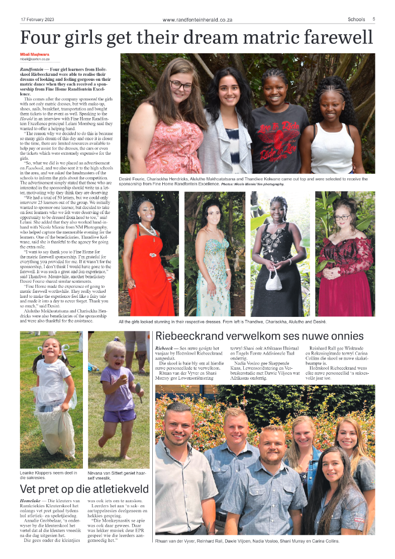 Randfontein Herald 17 February 2023 page 5