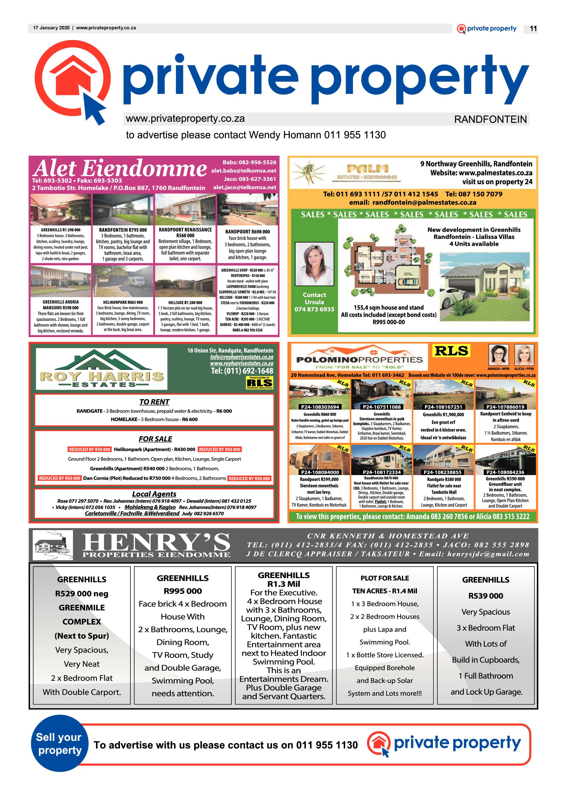 Randfontein Herald 17 January 2020 page 11