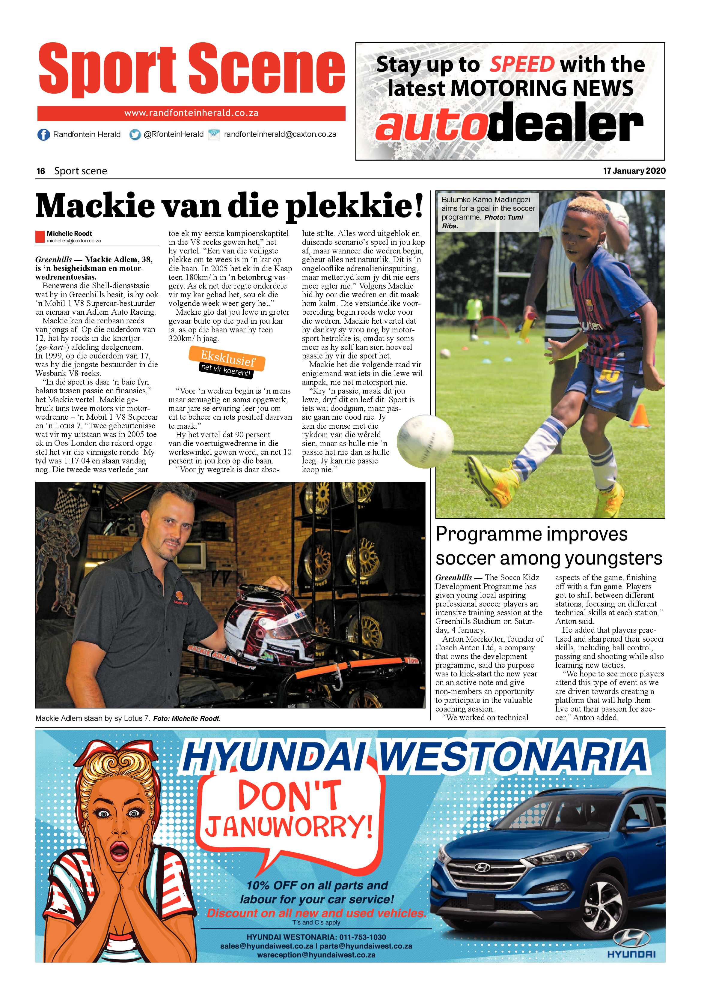 Randfontein Herald 17 January 2020 page 16