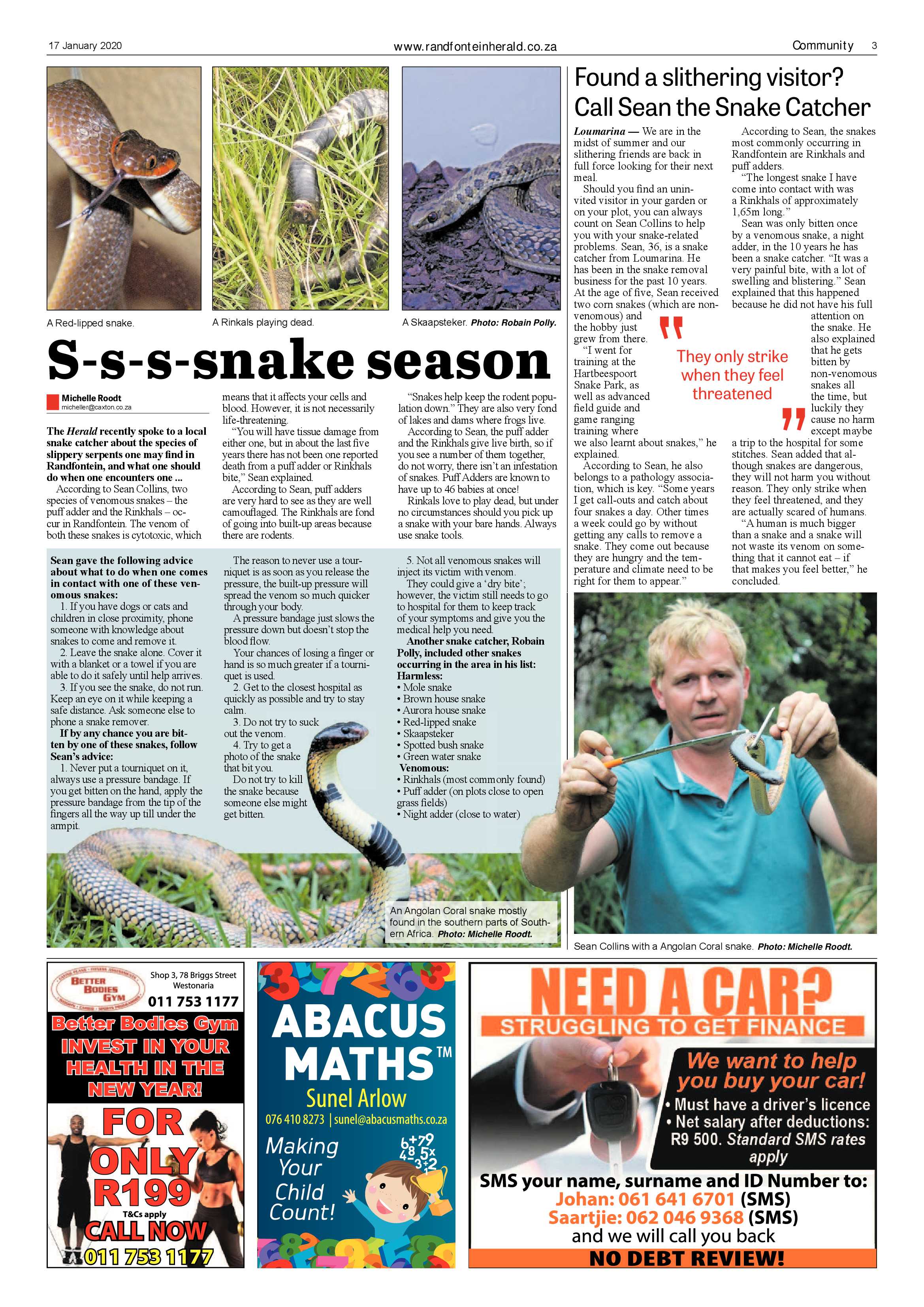 Randfontein Herald 17 January 2020 page 3