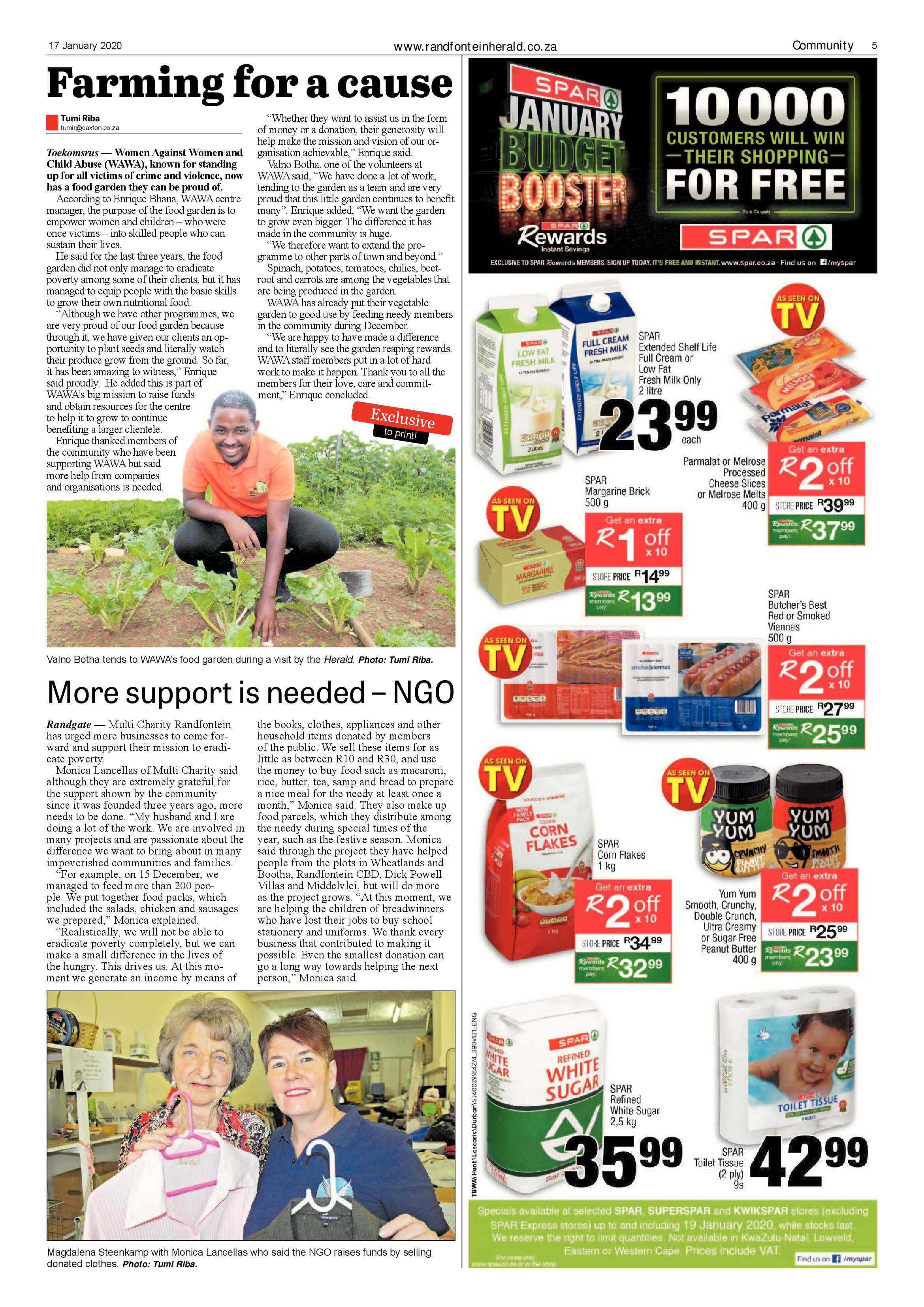 Randfontein Herald 17 January 2020 page 5
