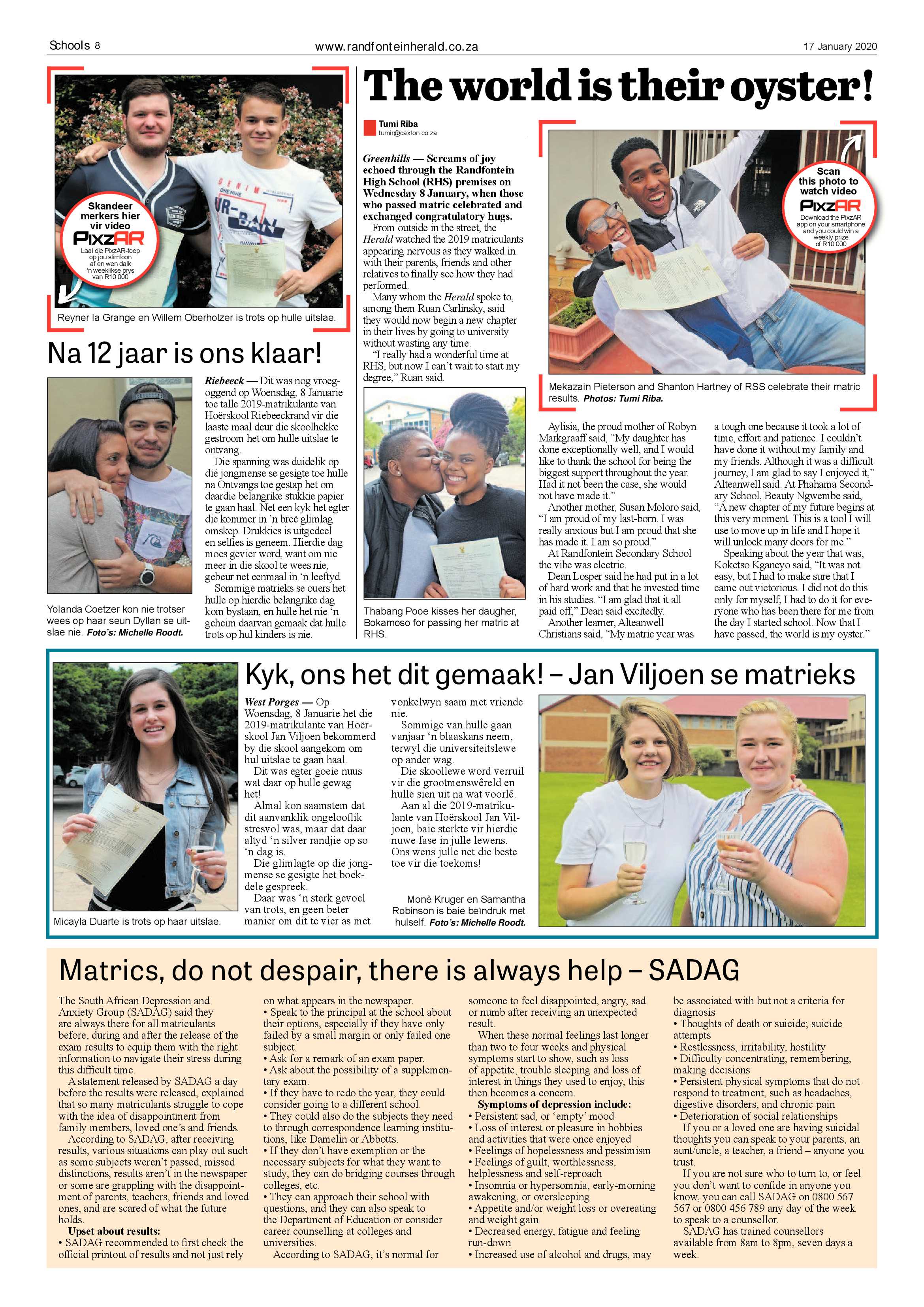Randfontein Herald 17 January 2020 page 8