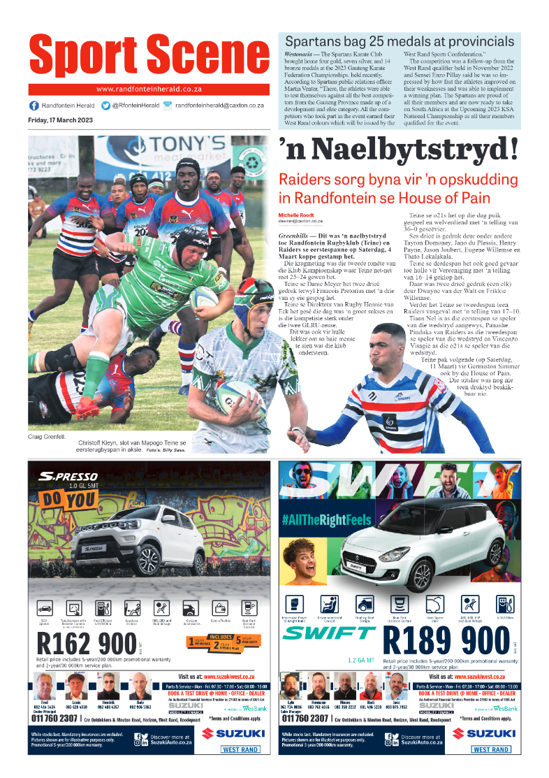 Randfontein Herald 17 March 2023 page 8