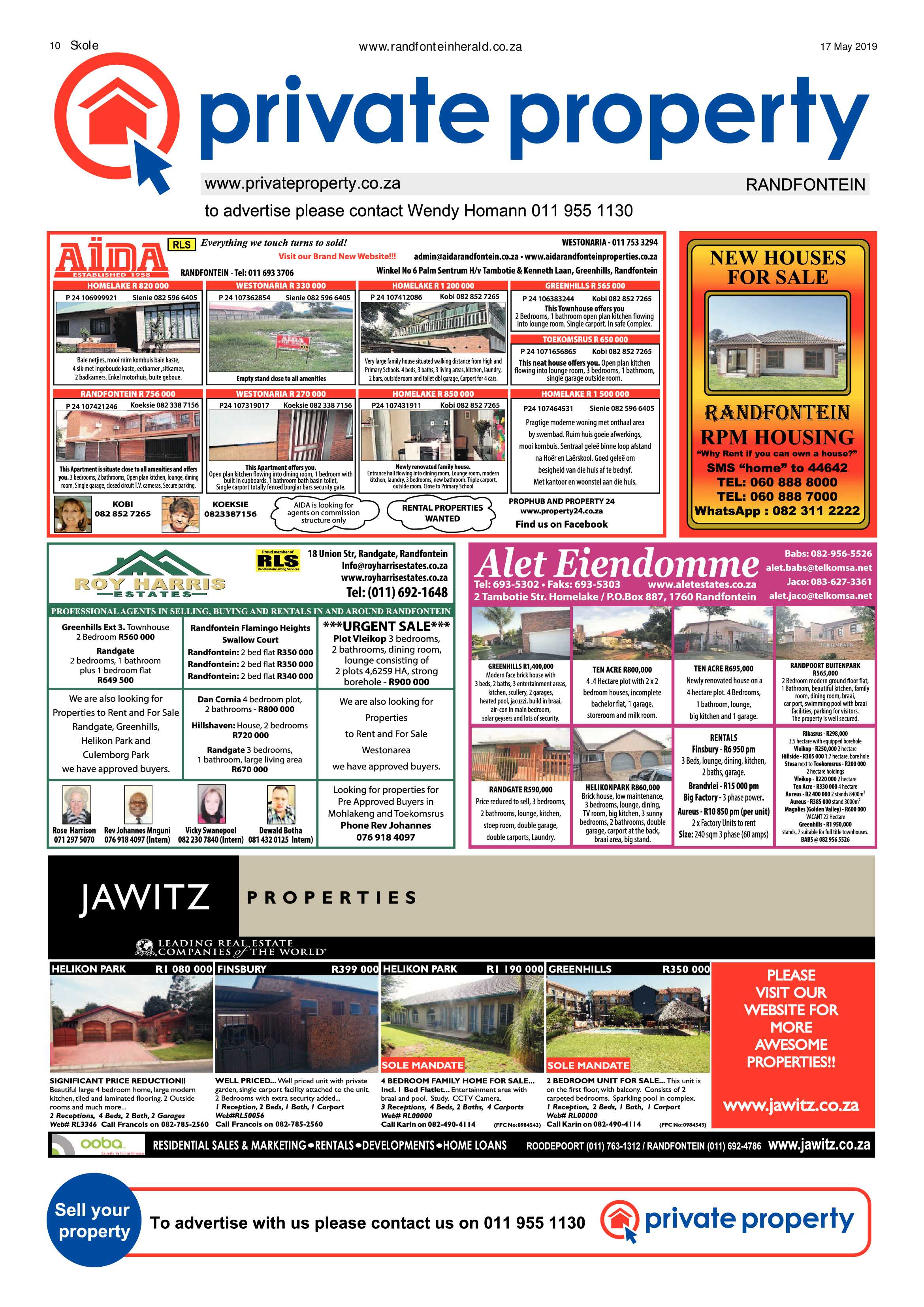 Randfontein Herald 17 May 2019 page 10