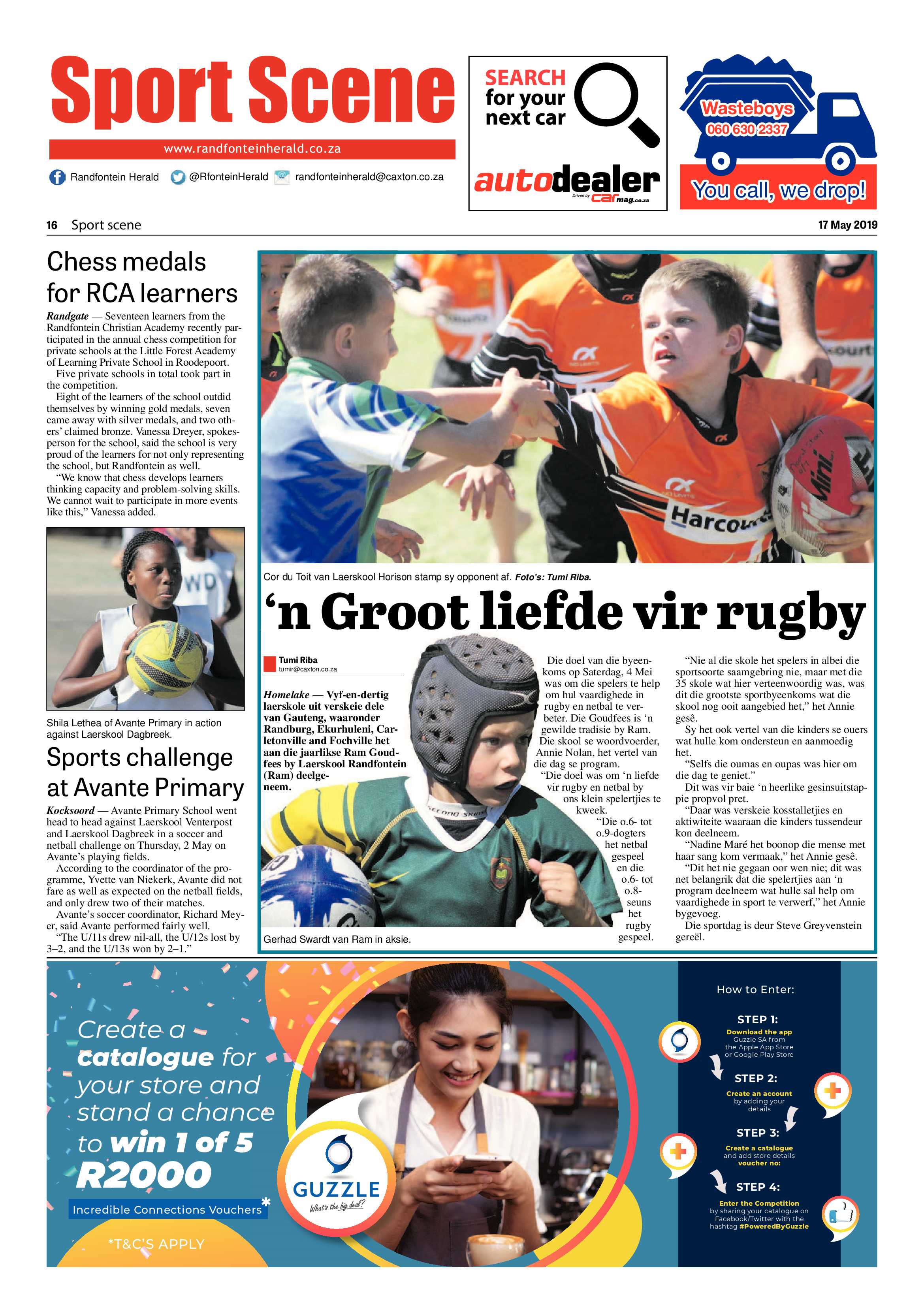 Randfontein Herald 17 May 2019 page 16