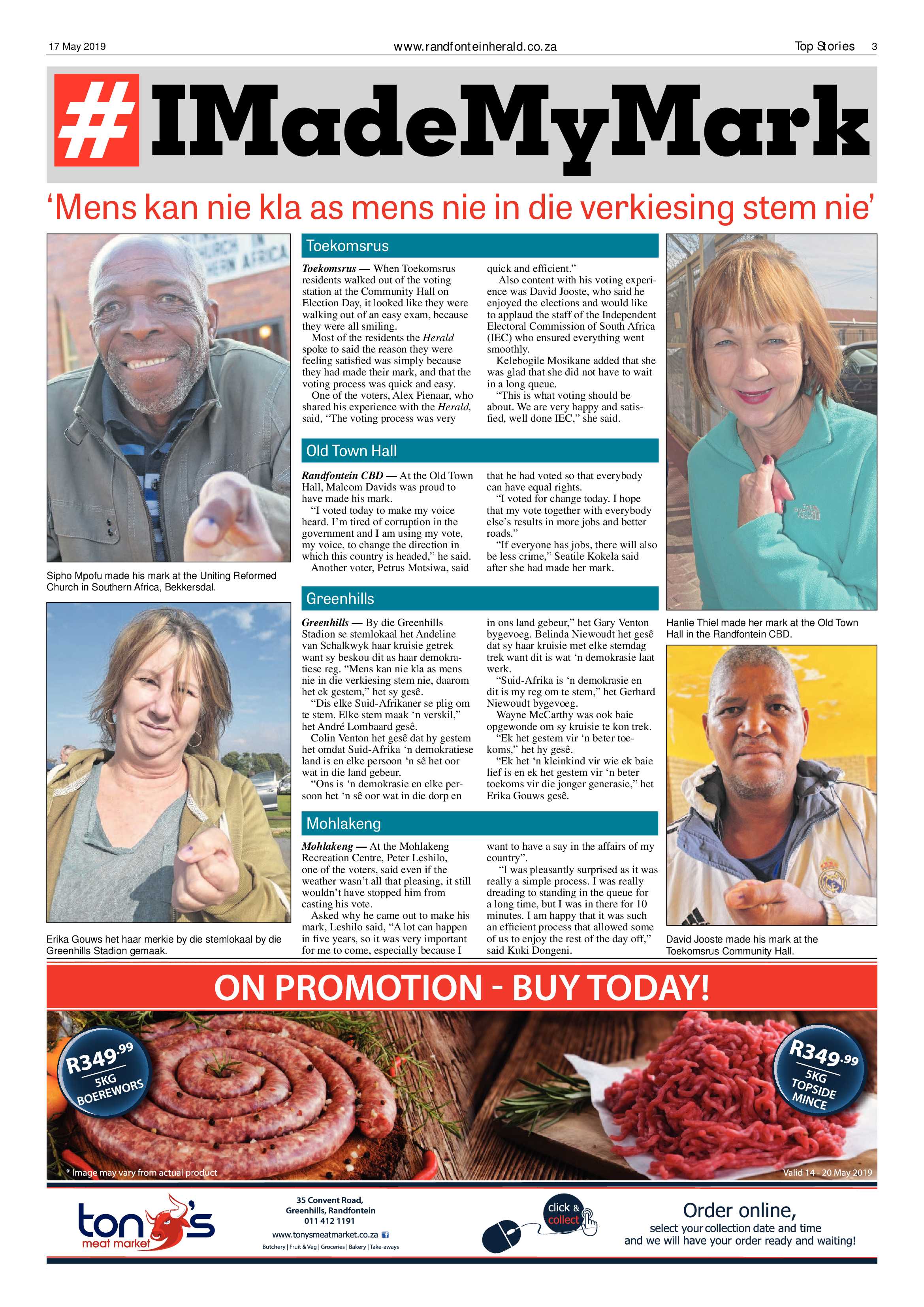 Randfontein Herald 17 May 2019 page 3