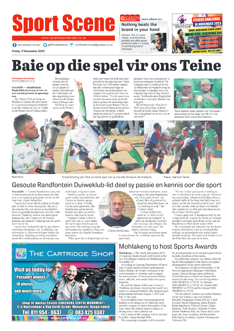 Randfontein Herald 17 November 2023 page 12