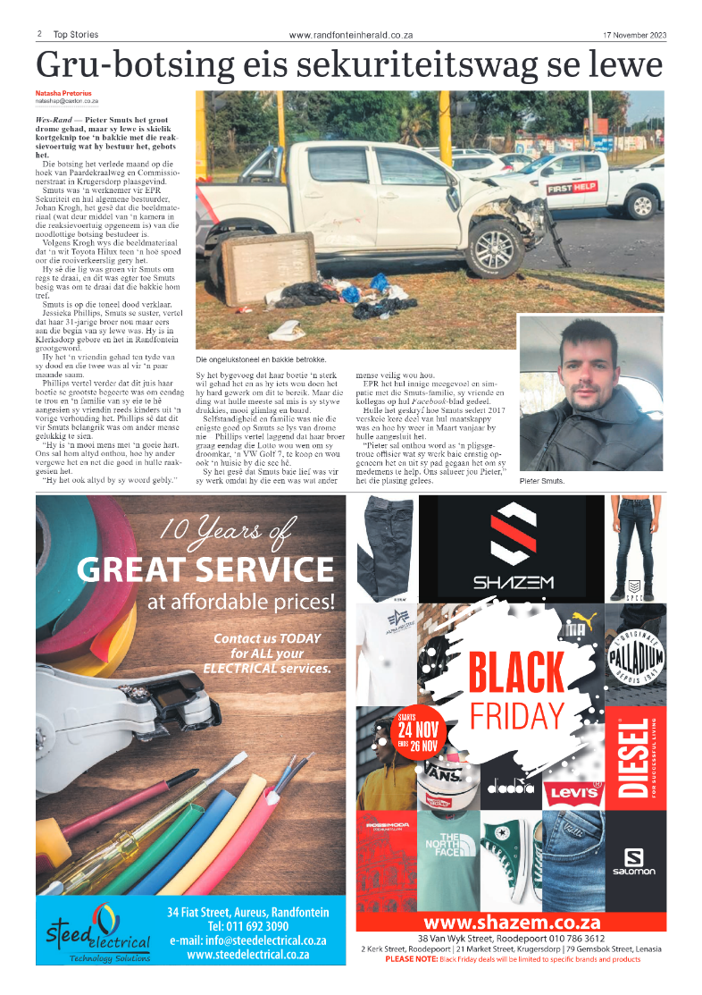 Randfontein Herald 17 November 2023 page 2