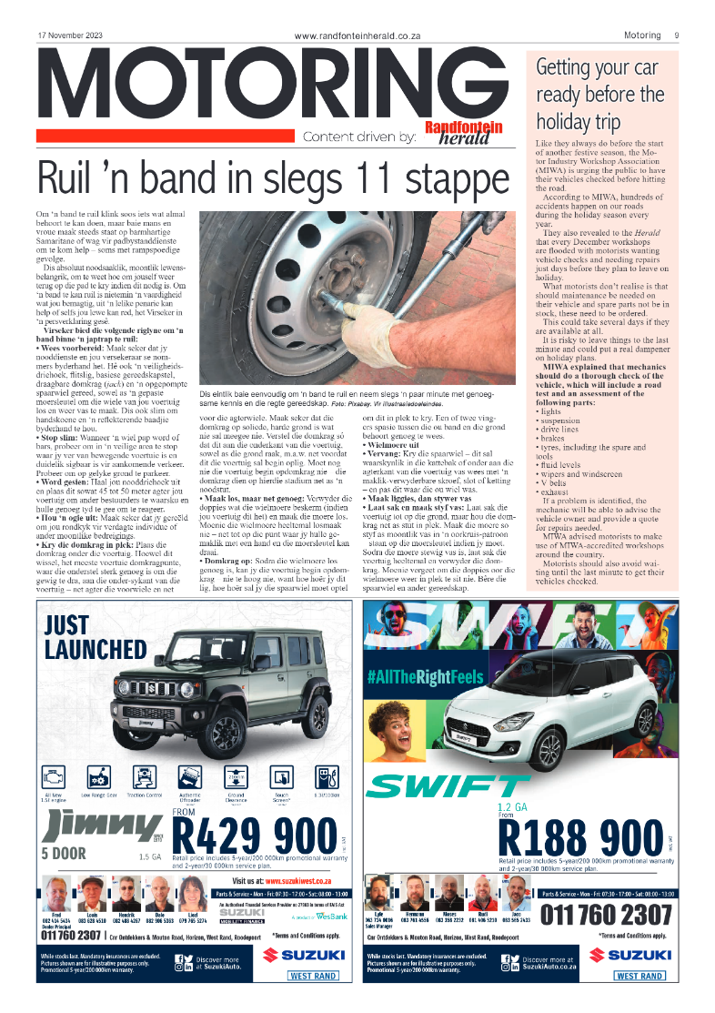 Randfontein Herald 17 November 2023 page 9