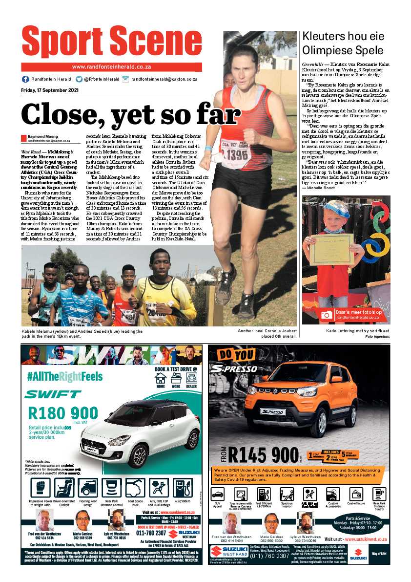 Randfontein Herald 17 September 2021 page 12