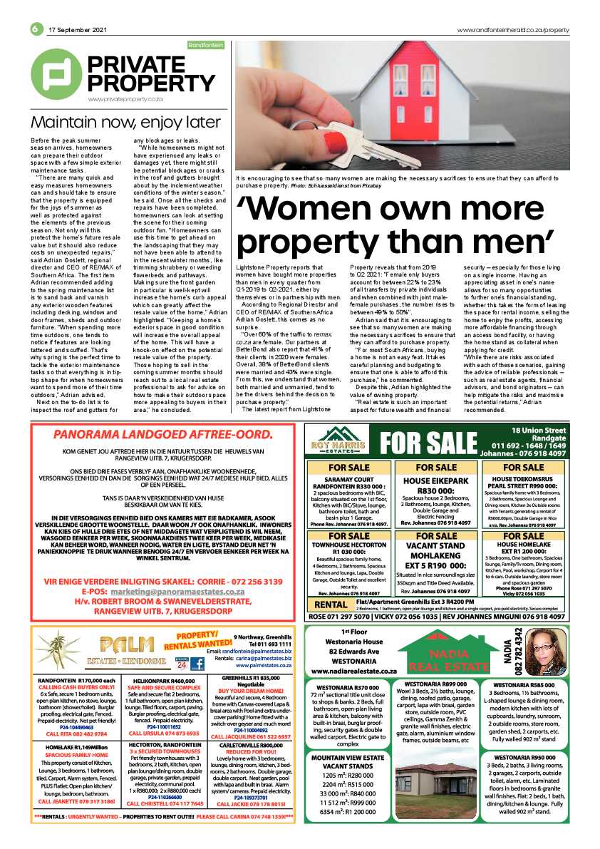 Randfontein Herald 17 September 2021 page 6