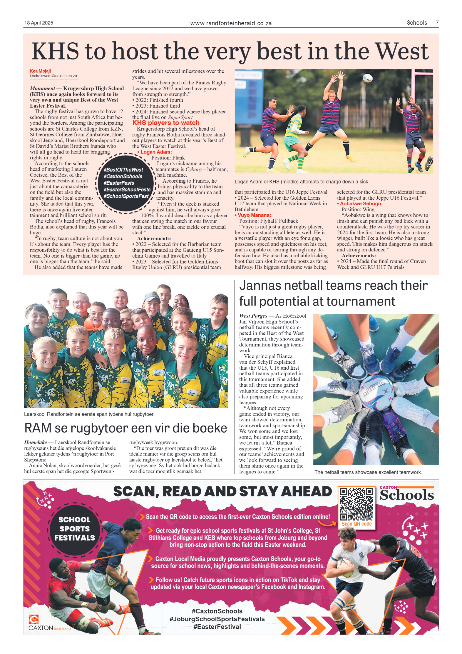 Randfontein Herald 18 April 2025 page 7
