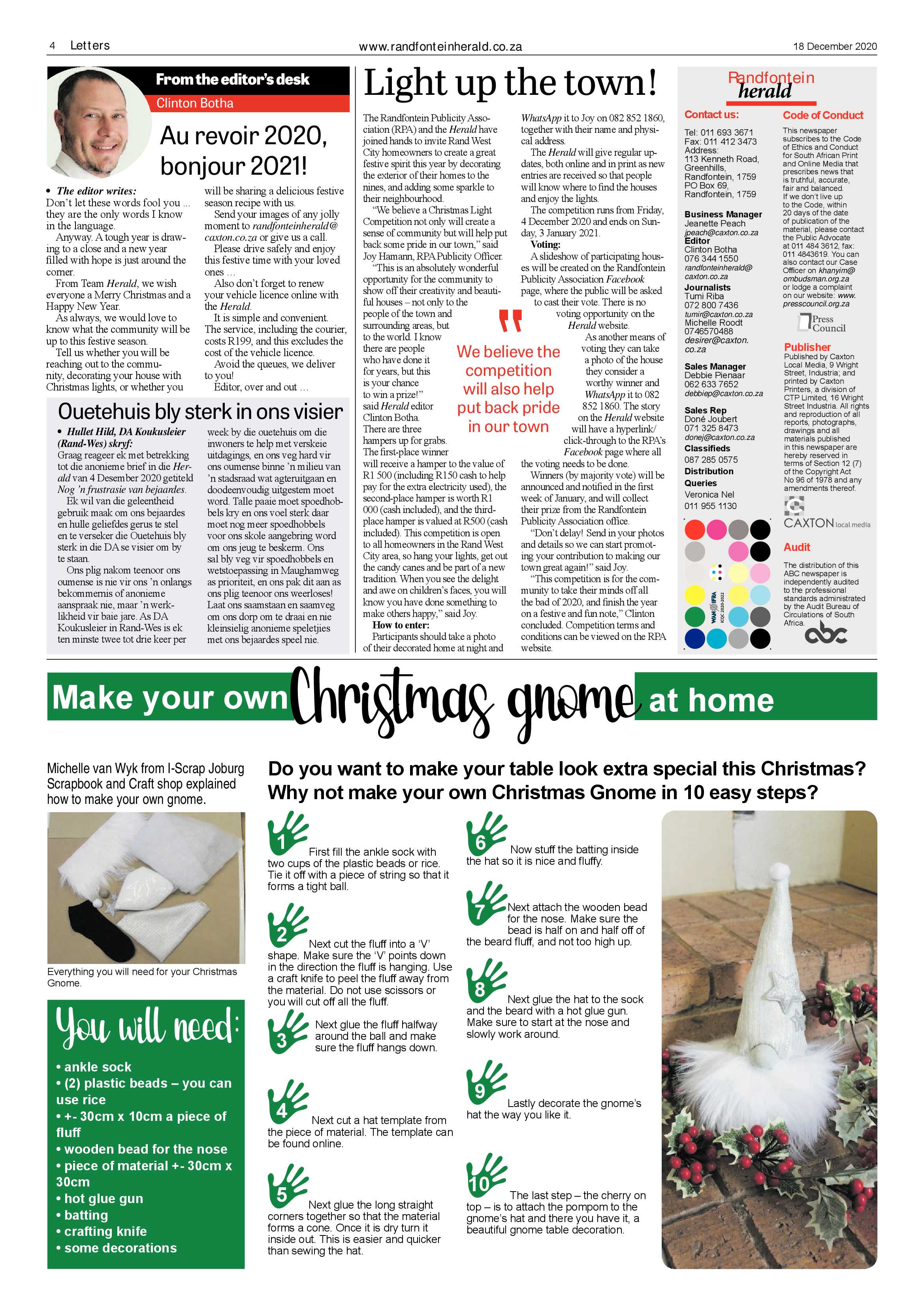 Randfontein Herald 18 December 2020 page 4