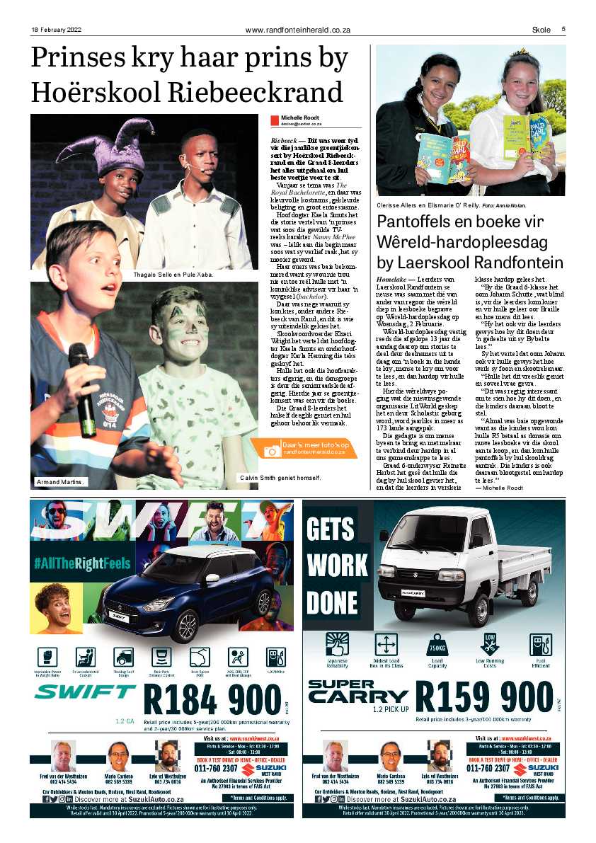 Randfontein Herald 18 February 2022 page 5