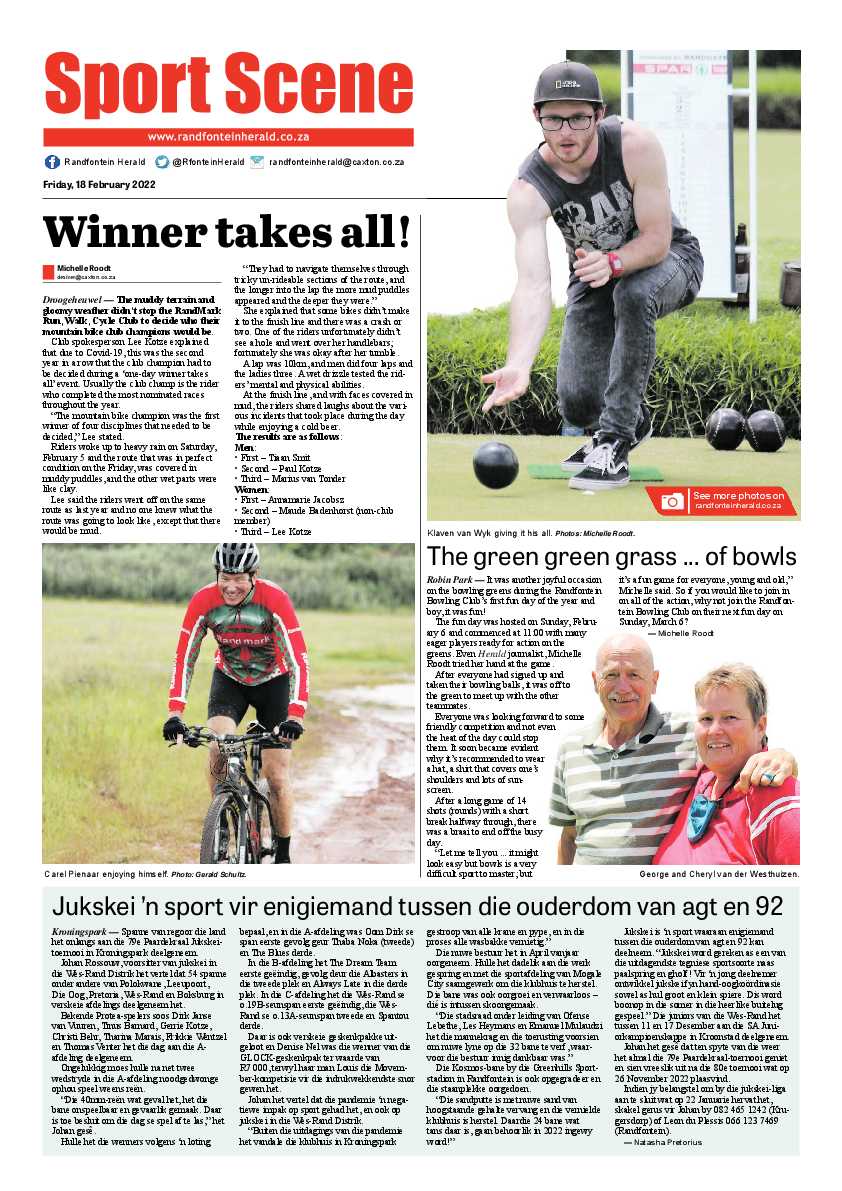 Randfontein Herald 18 February 2022 page 8