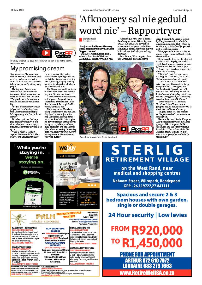 Randfontein Herald 18 June 2021 page 5