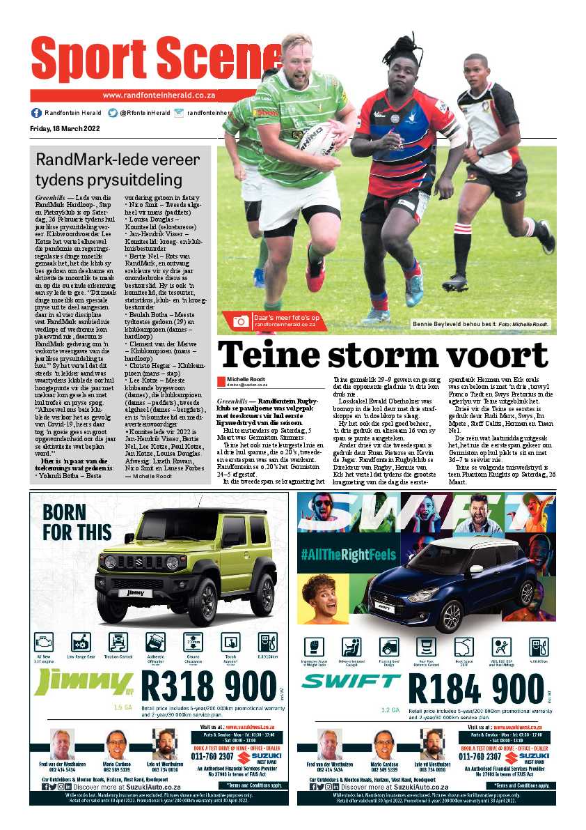 Randfontein Herald 18 March 2022 page 8