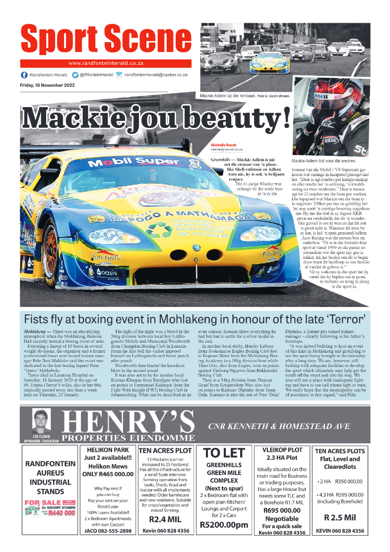 Randfontein Herald 18 November 2022 page 12