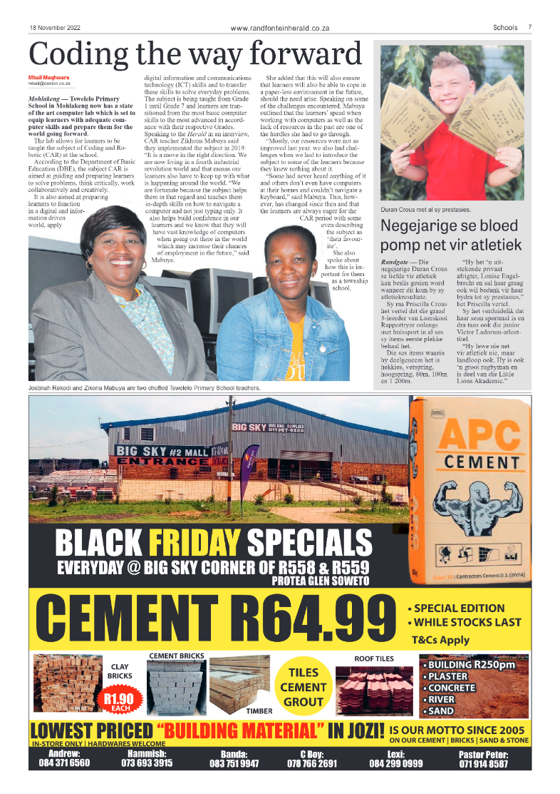 Randfontein Herald 18 November 2022 page 7